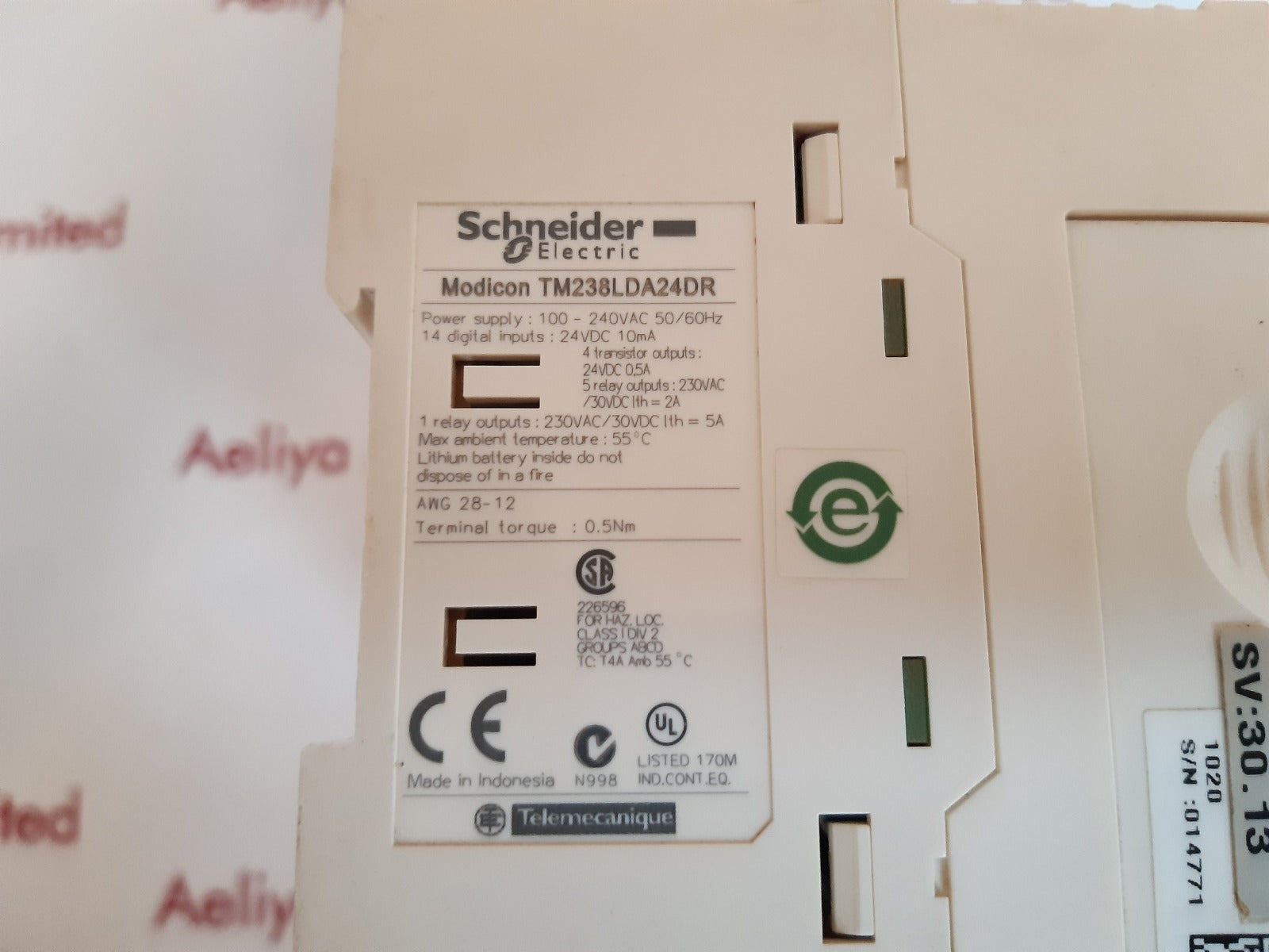 Schneider tm238lda24dr power supply