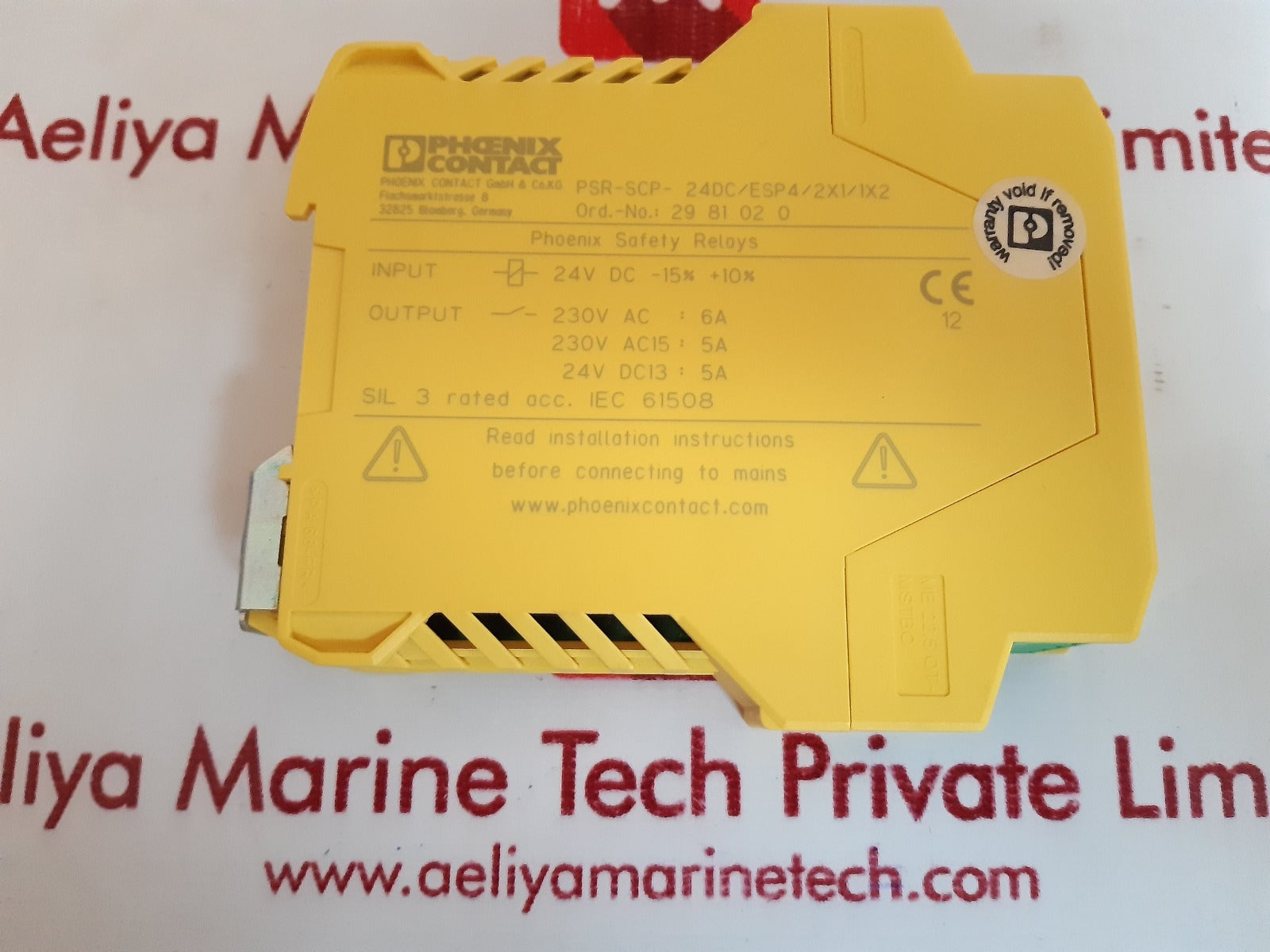 Phoenix contact psr-esp4 psr-scp-24dc/esp4/2x1/1x2 safety relay