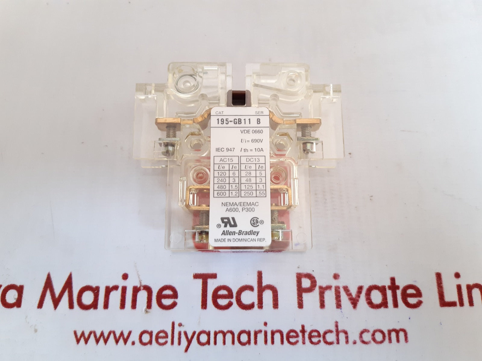 Allen - bradley 195-gb11 auxiliary switch ser b