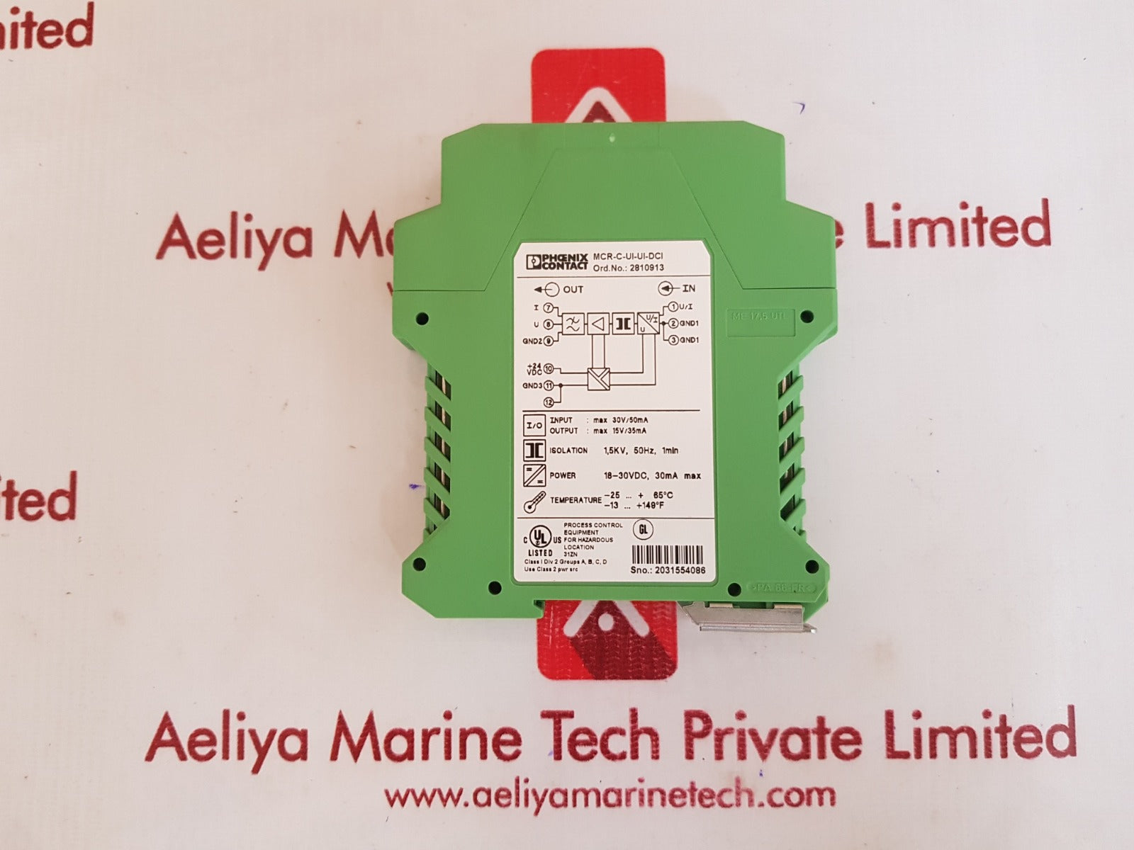 Phoenix contact mcr-c-ui-ui-dci converter module 9291276