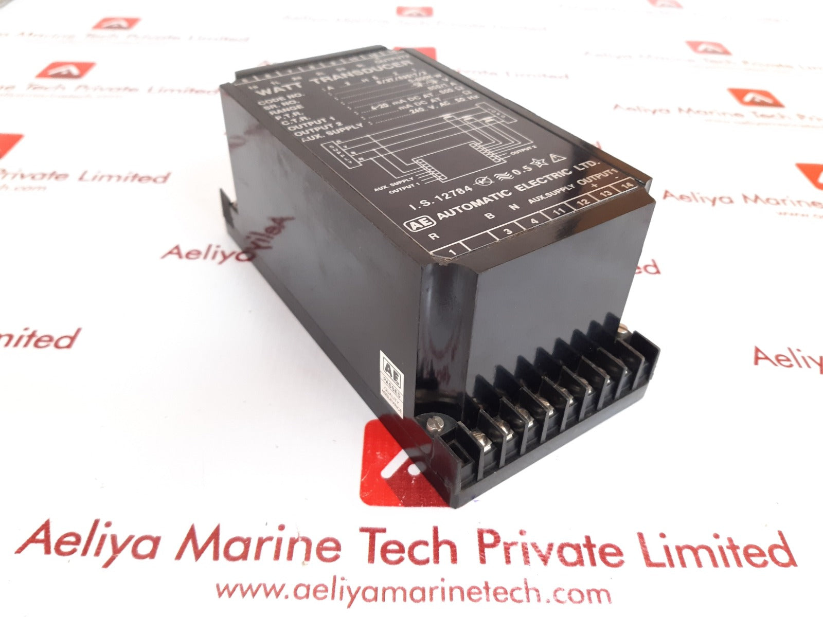 Automatic electric a3h521 watt transducer