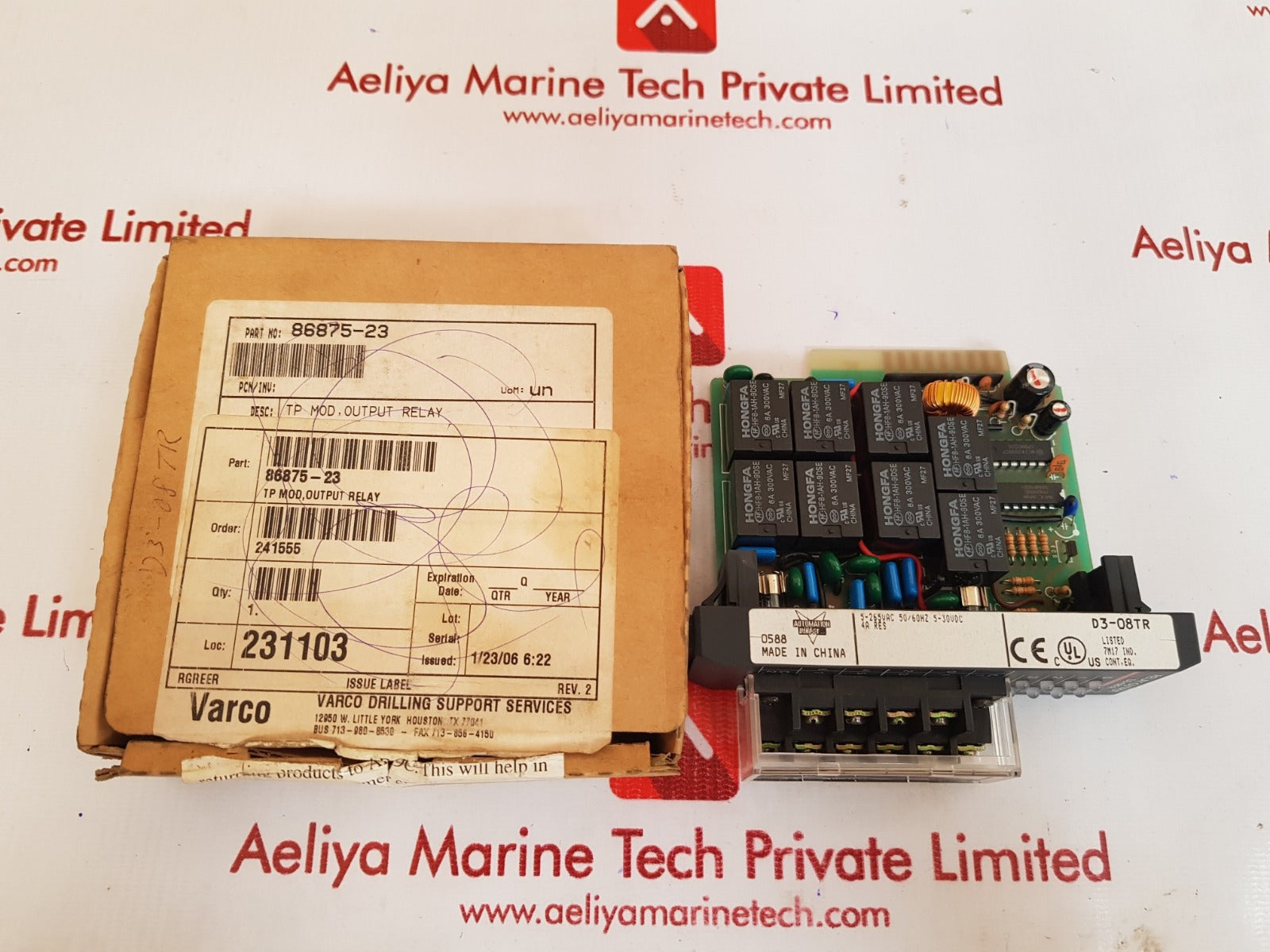 Automation direct d3-08tr relay output module