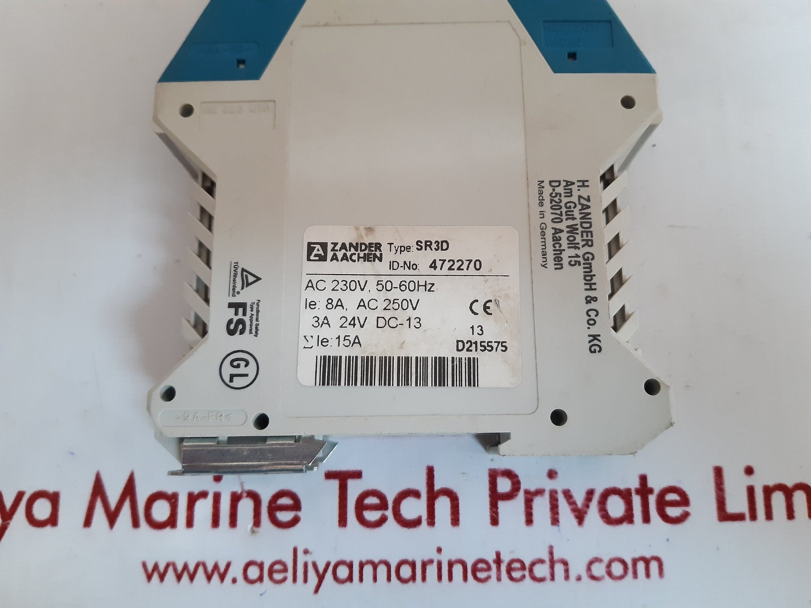 Zander sr3d safety relay