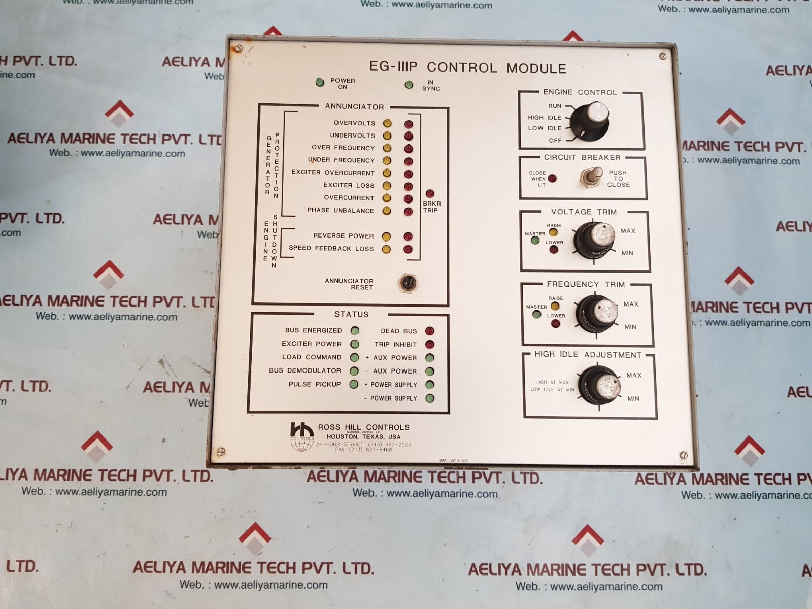 Nov 6415-9084-00 eg-iiip engine generator control module 900rpm