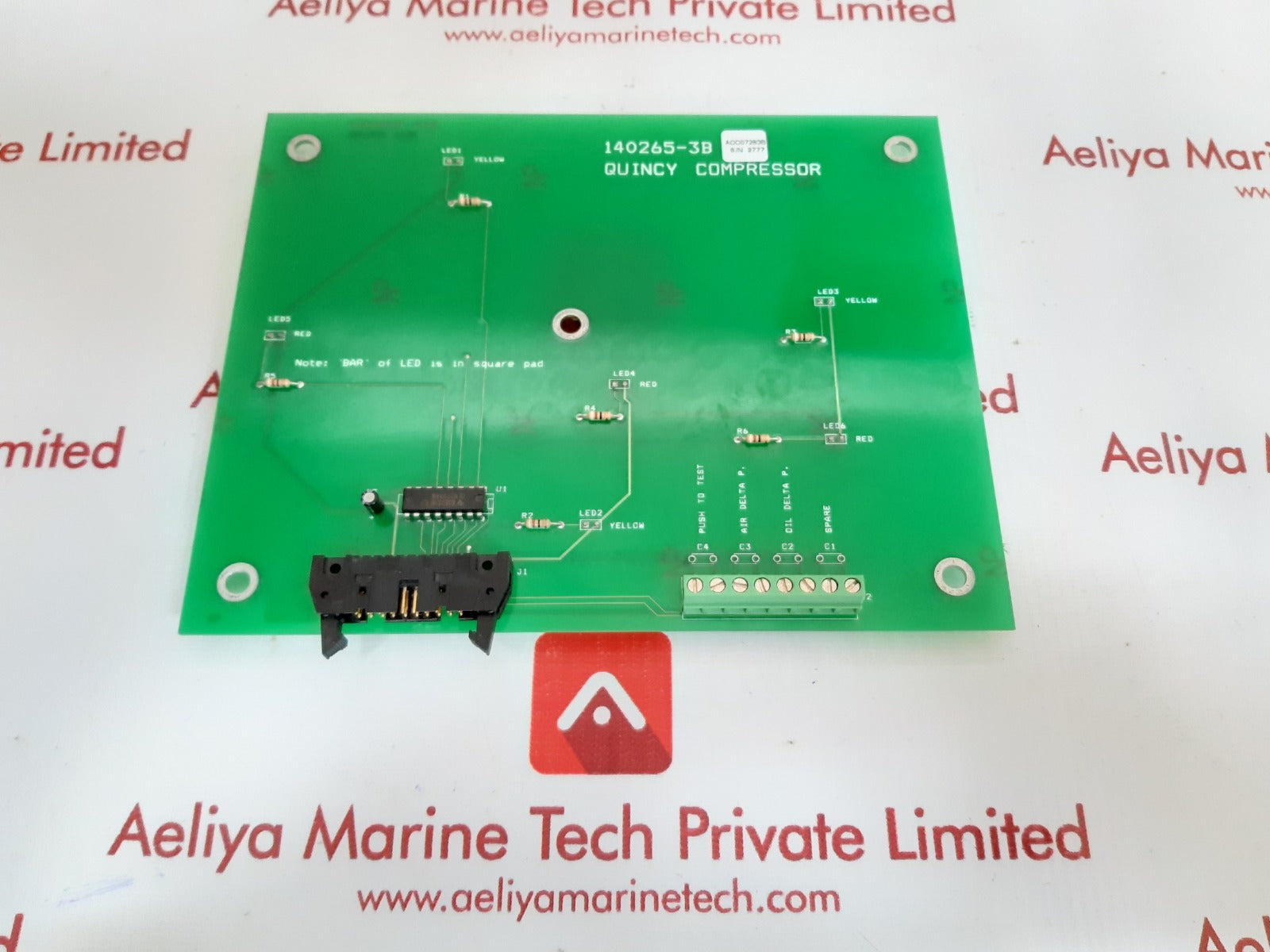 Quincy compressor 140265-3b pcb circuit board