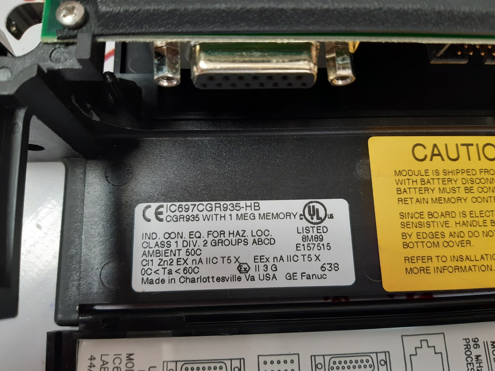 Ge fanuc ic697cgr935-hb central processor unit