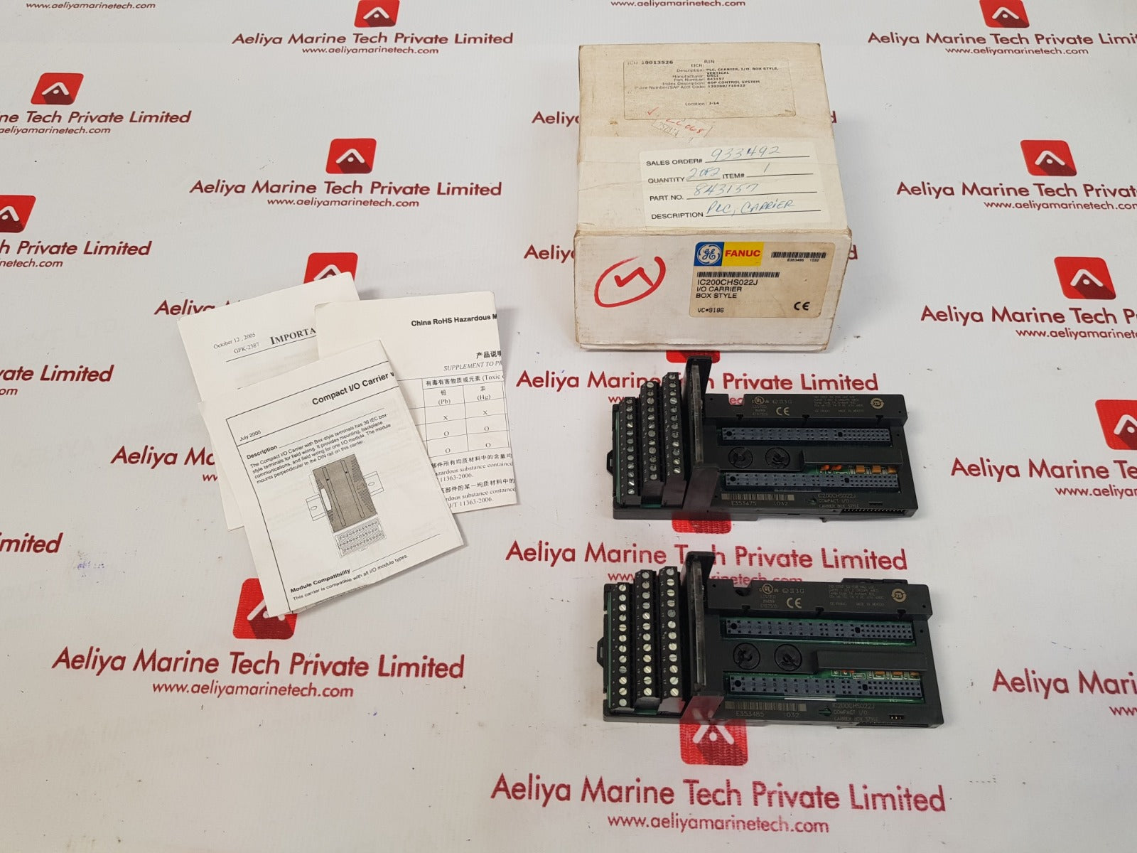 Ge ic200chs022j compact i/o carrier box style