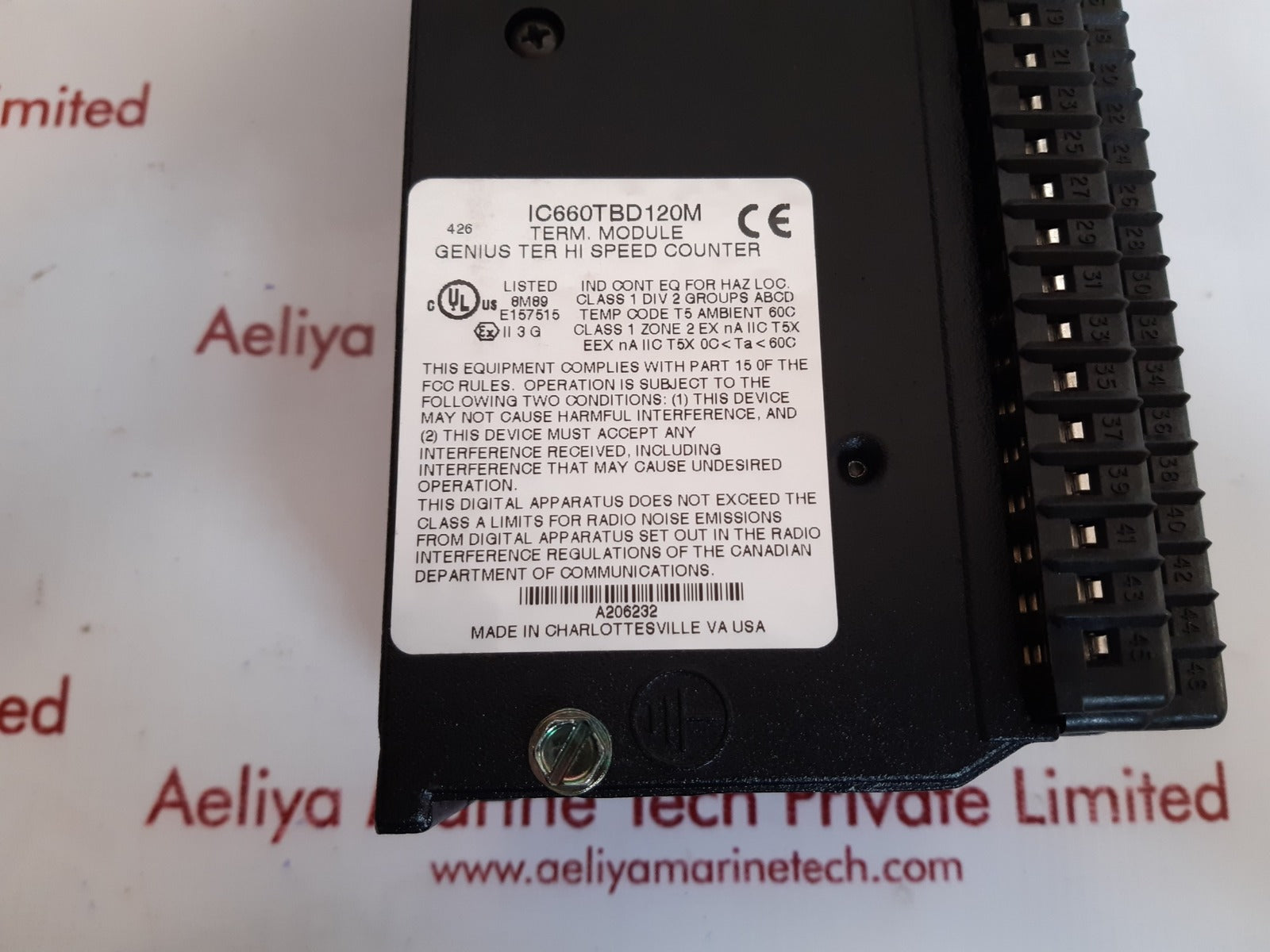 Ge ic660tbd120m terminal module
