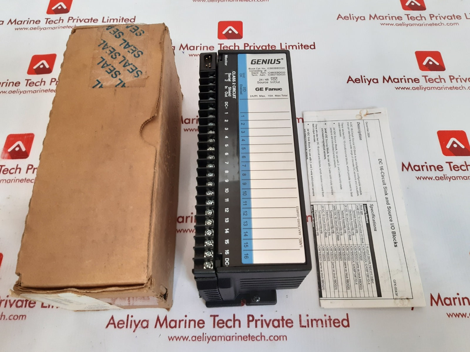 Ge fanuc ic660tsd020l genius i/o blocks