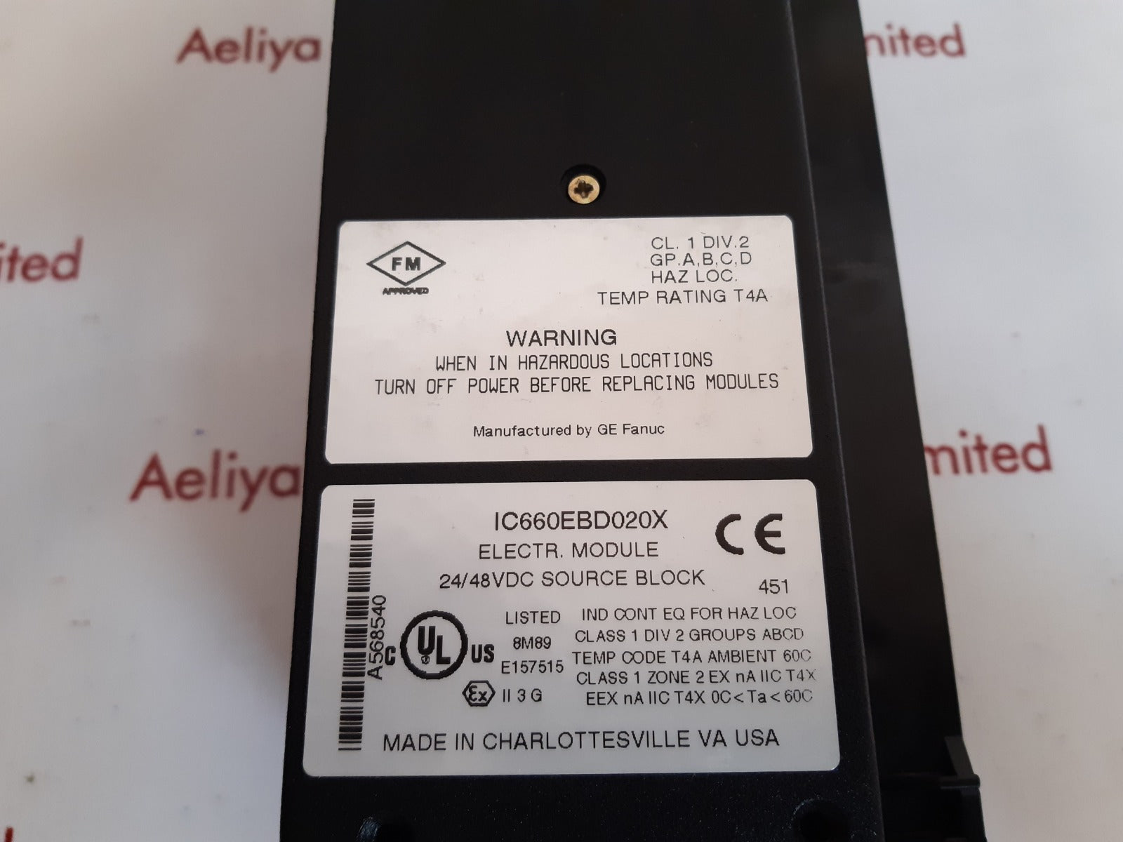 Ge fanuc ic660tsd020l genius i/o blocks
