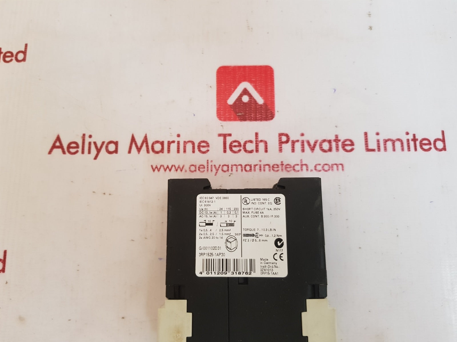 Siemens 3rp1525-1ap30 time relay 250v