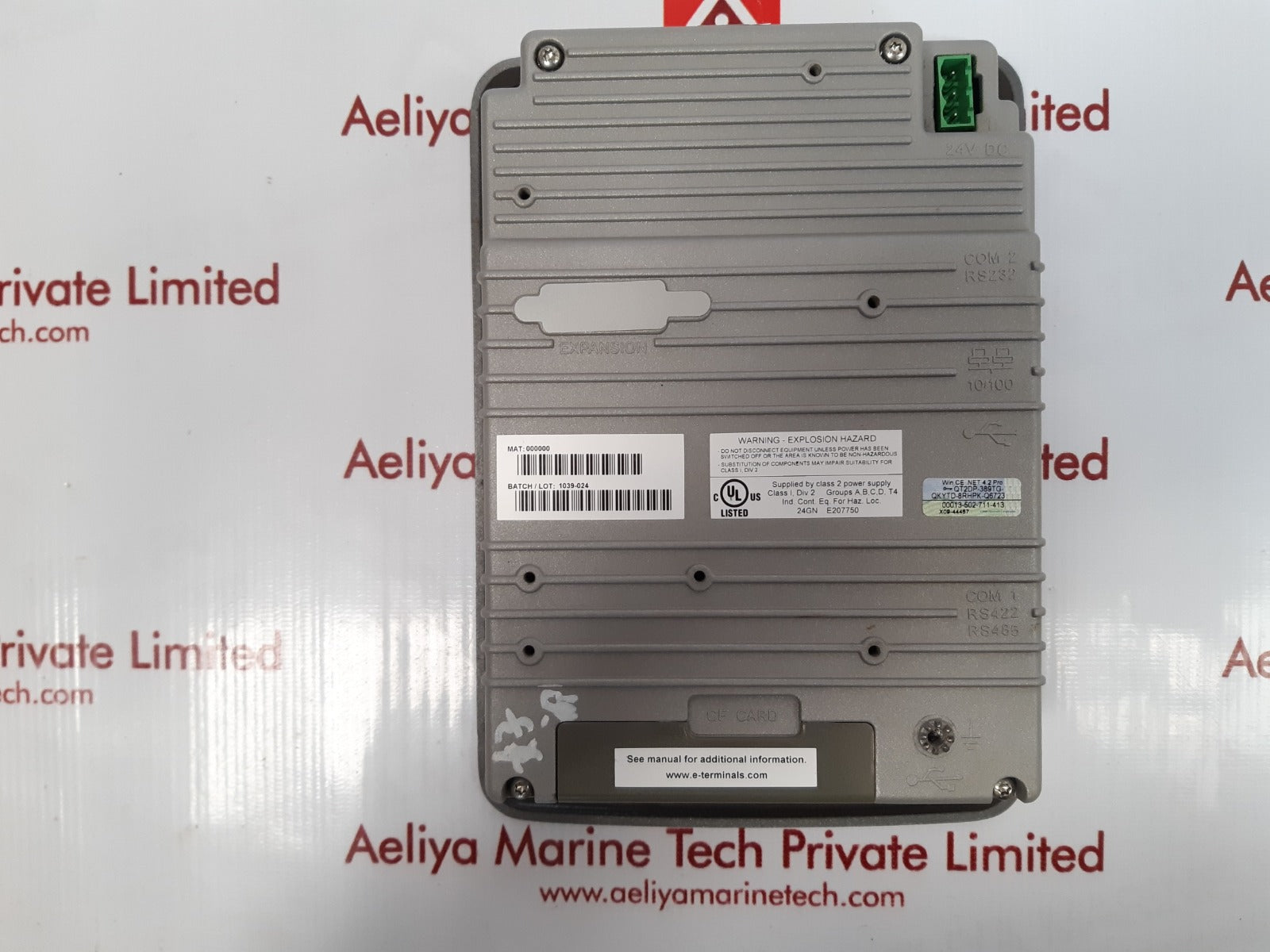 Johnson controls 1039-024 control panel