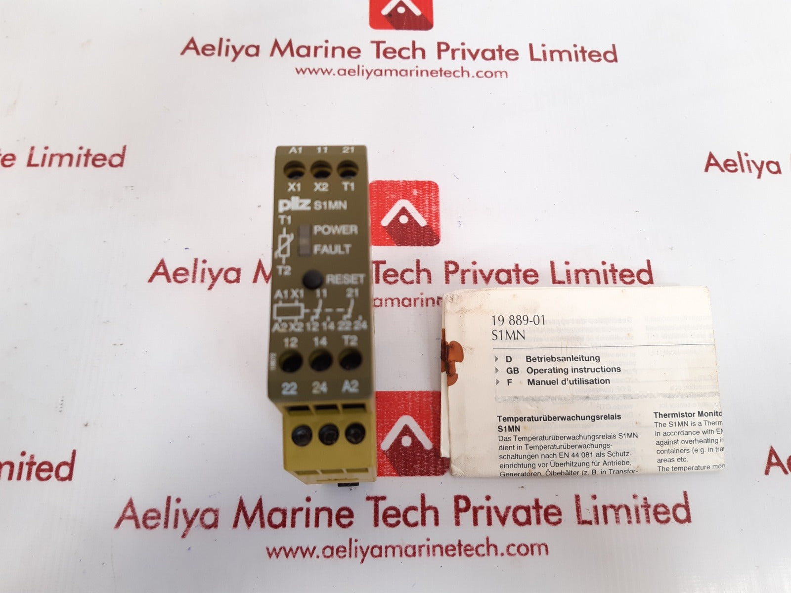Pilz s1mn temperature monitoring relay 110 vac