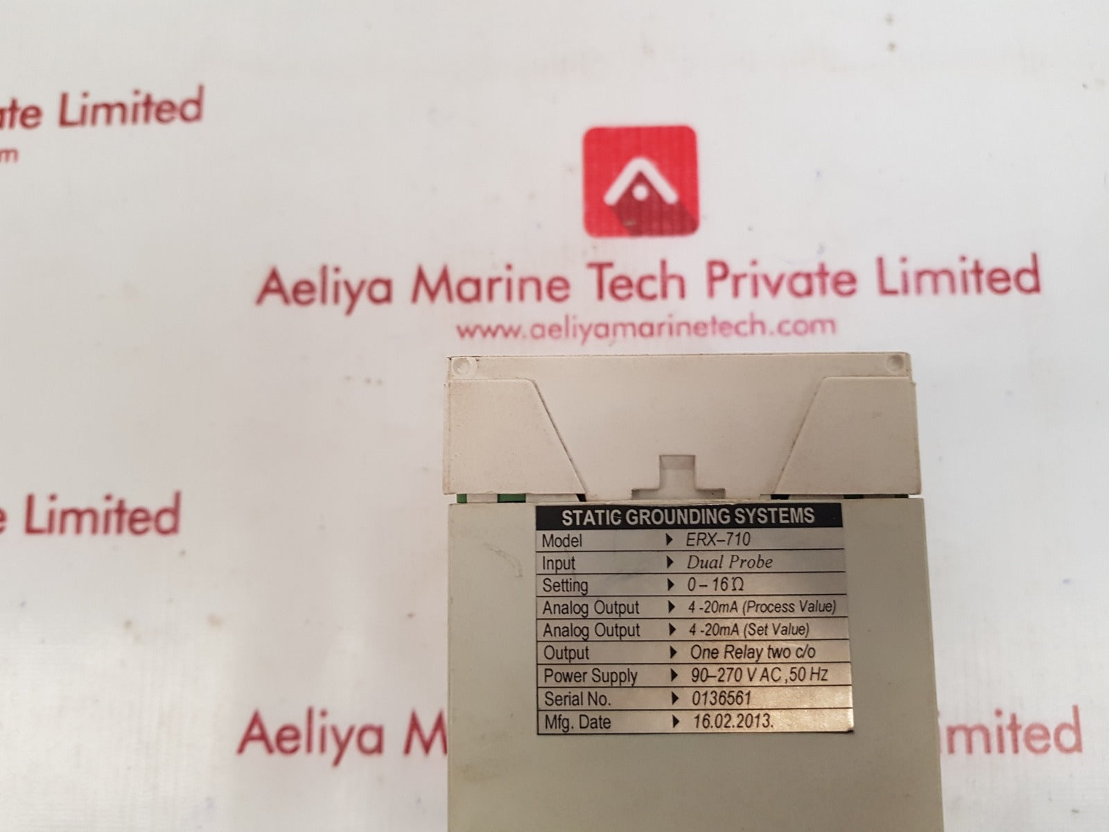 Honeywell erx-710-5-2b-d...rtr static grounding system 80 to 270 vac 50/60hz