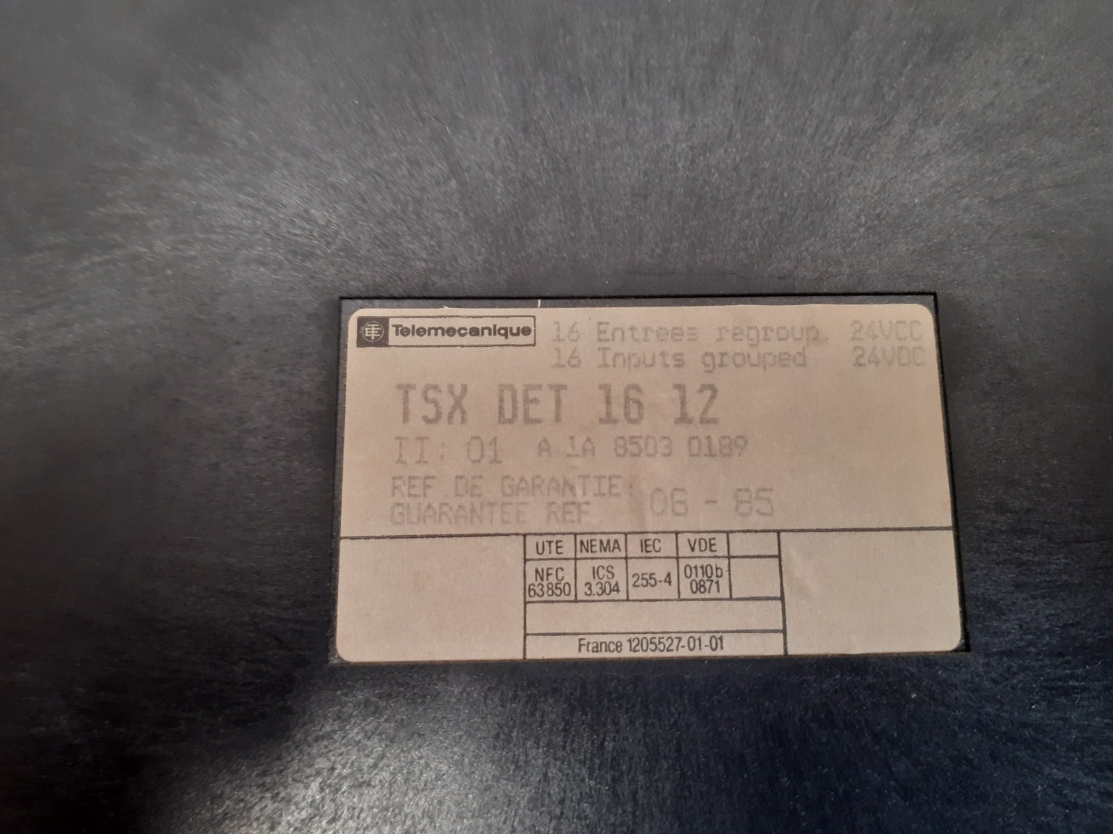 Telemecanique tsx det 16 12 16-point input module