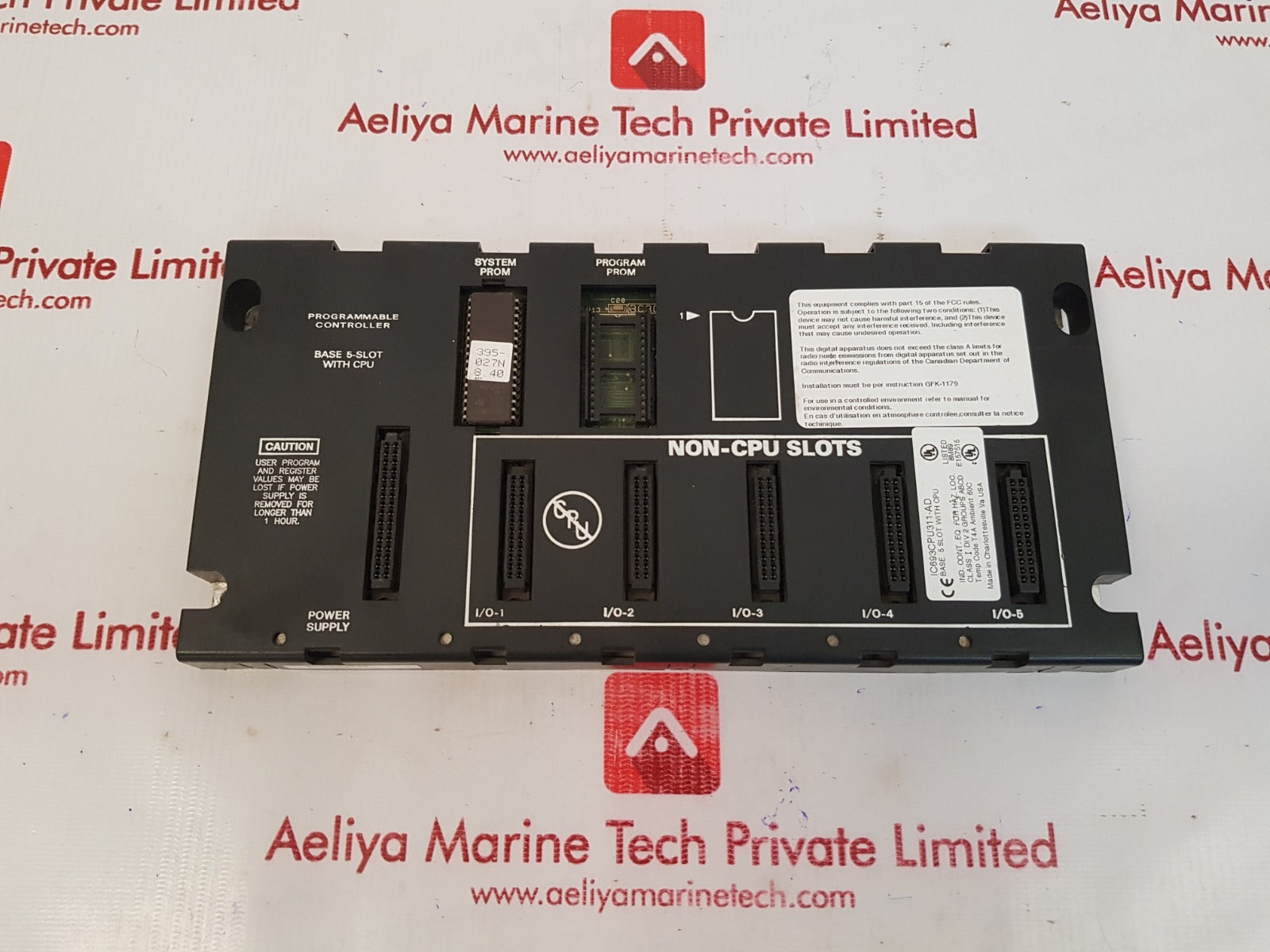 Ge fanuc ic693cpu311-ad programmable controller base 5-slot with cpu