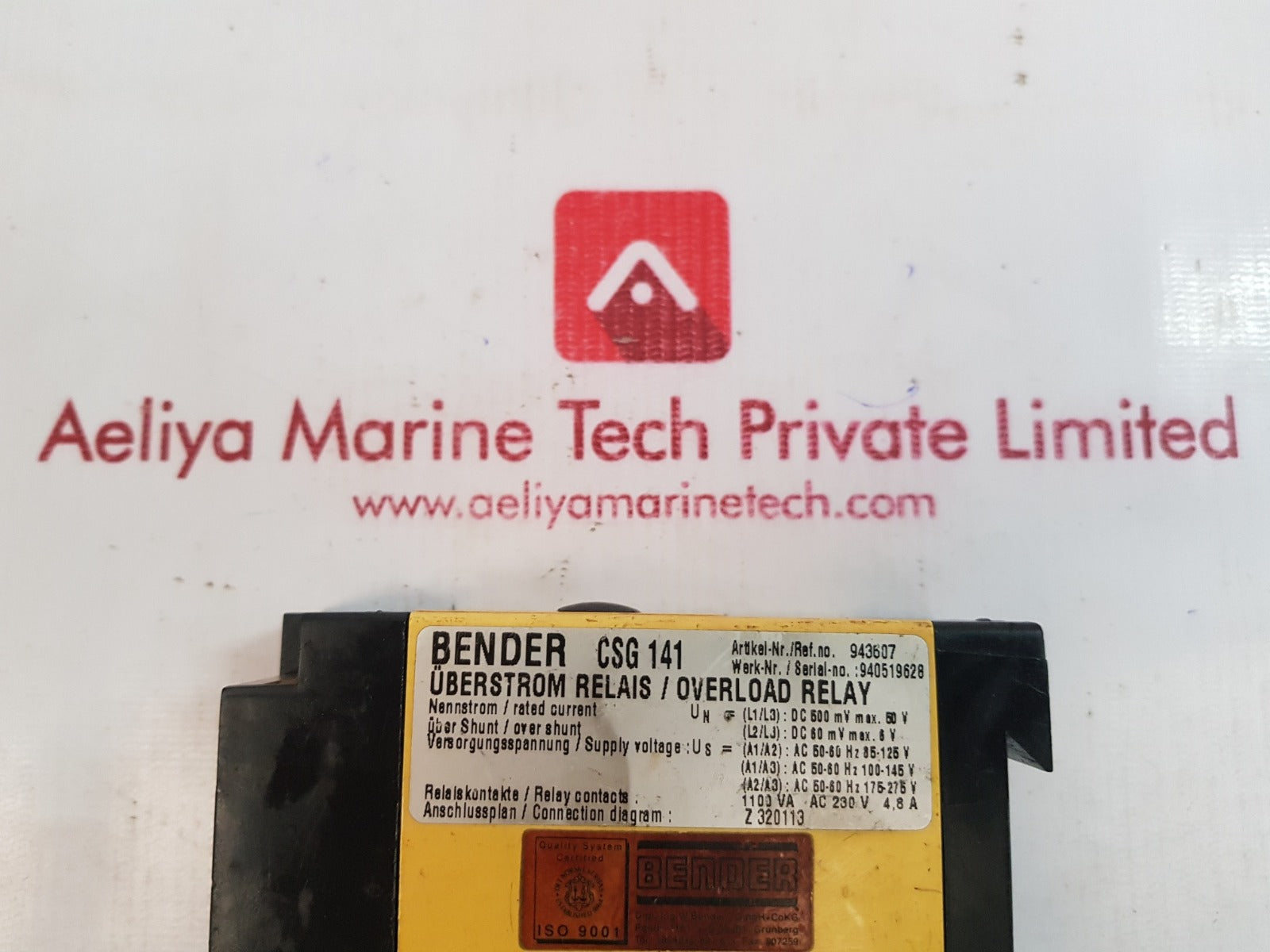 Bender csg 141 overload relay