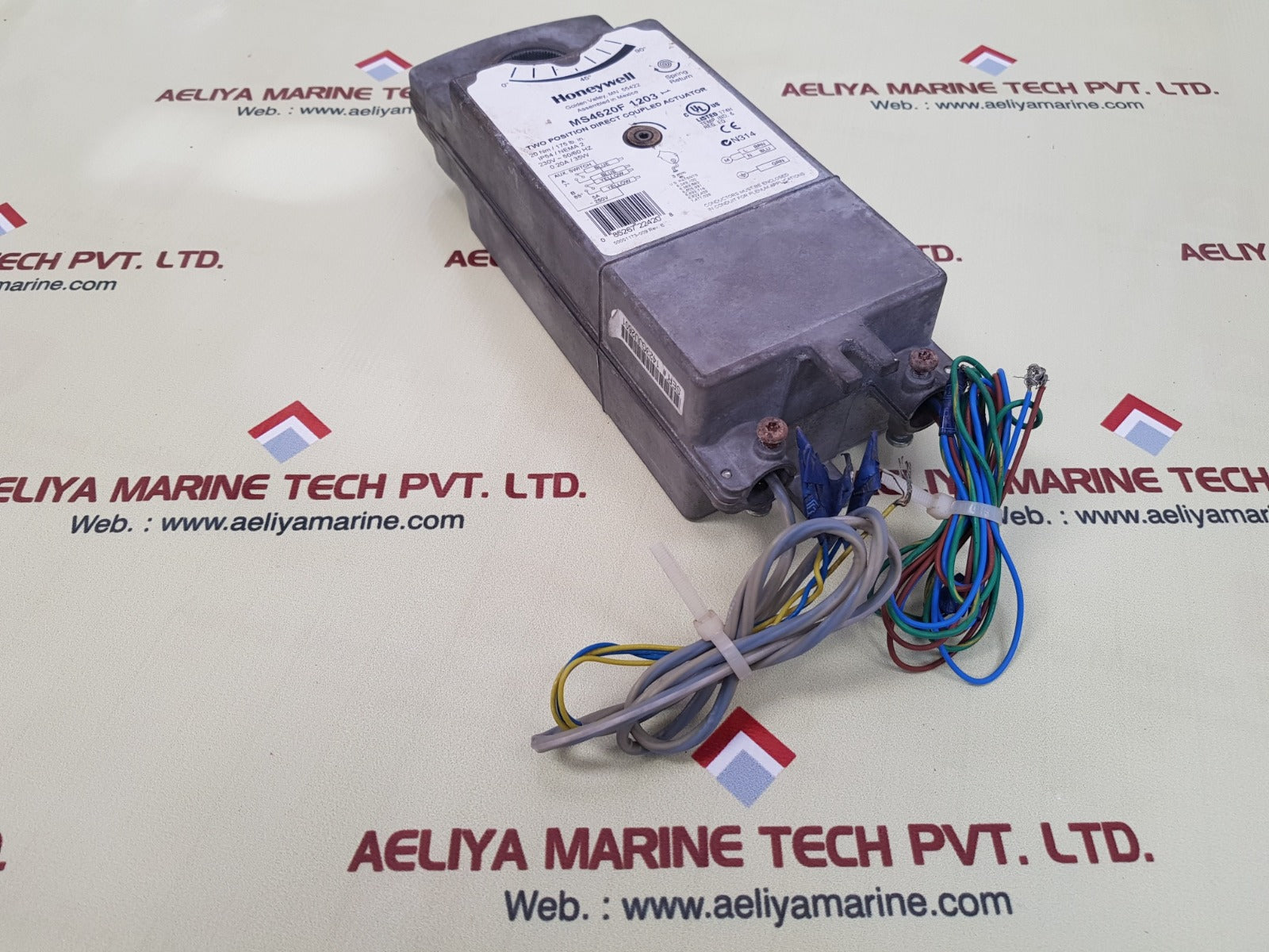 Honeywell ms4620f 1203 two position direct coupled actuator