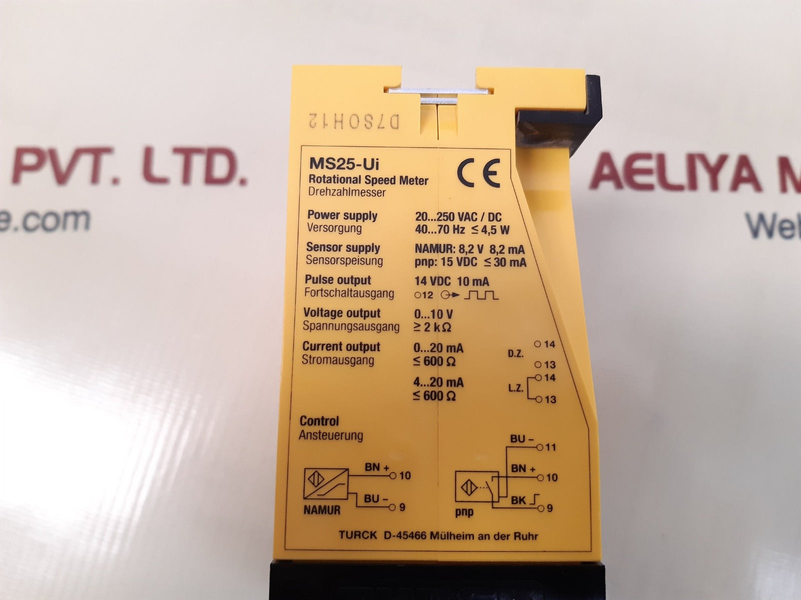 Turck ms25-ui rotational speed meter