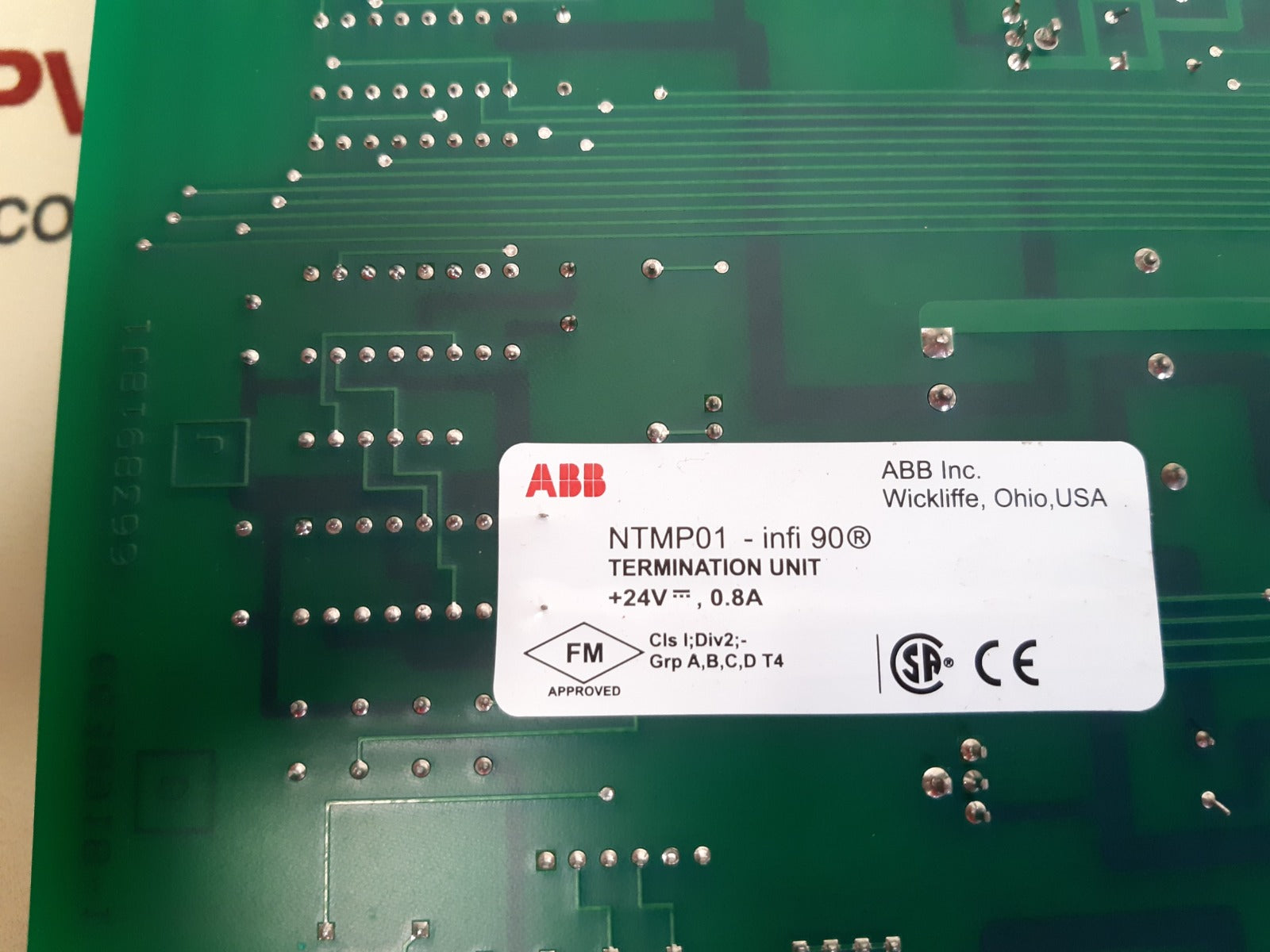 Abb ntmp01-infi 90 termination unit