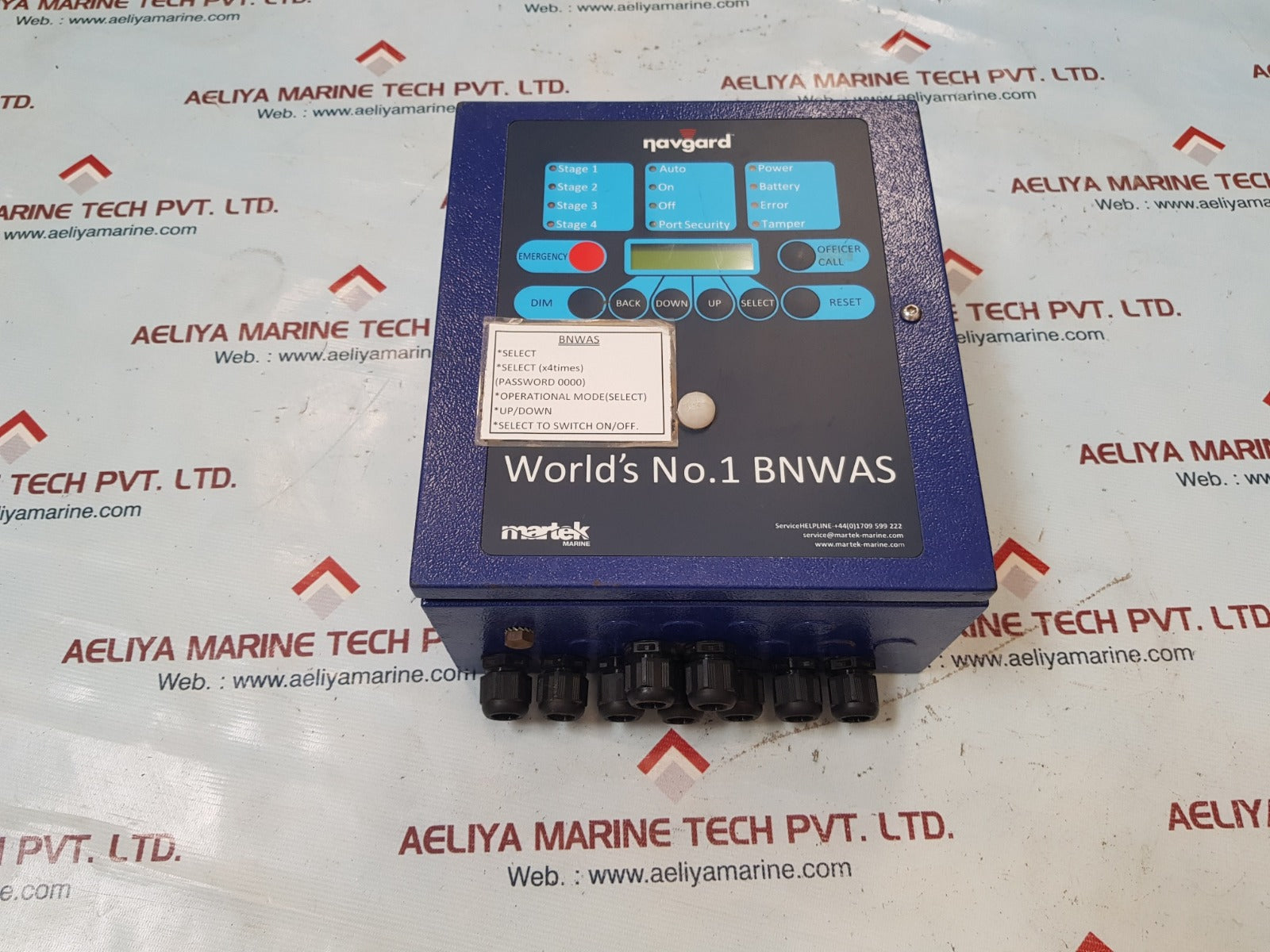 Martek marine navgard bnwas t06566459 bridge navigational watch alarm system