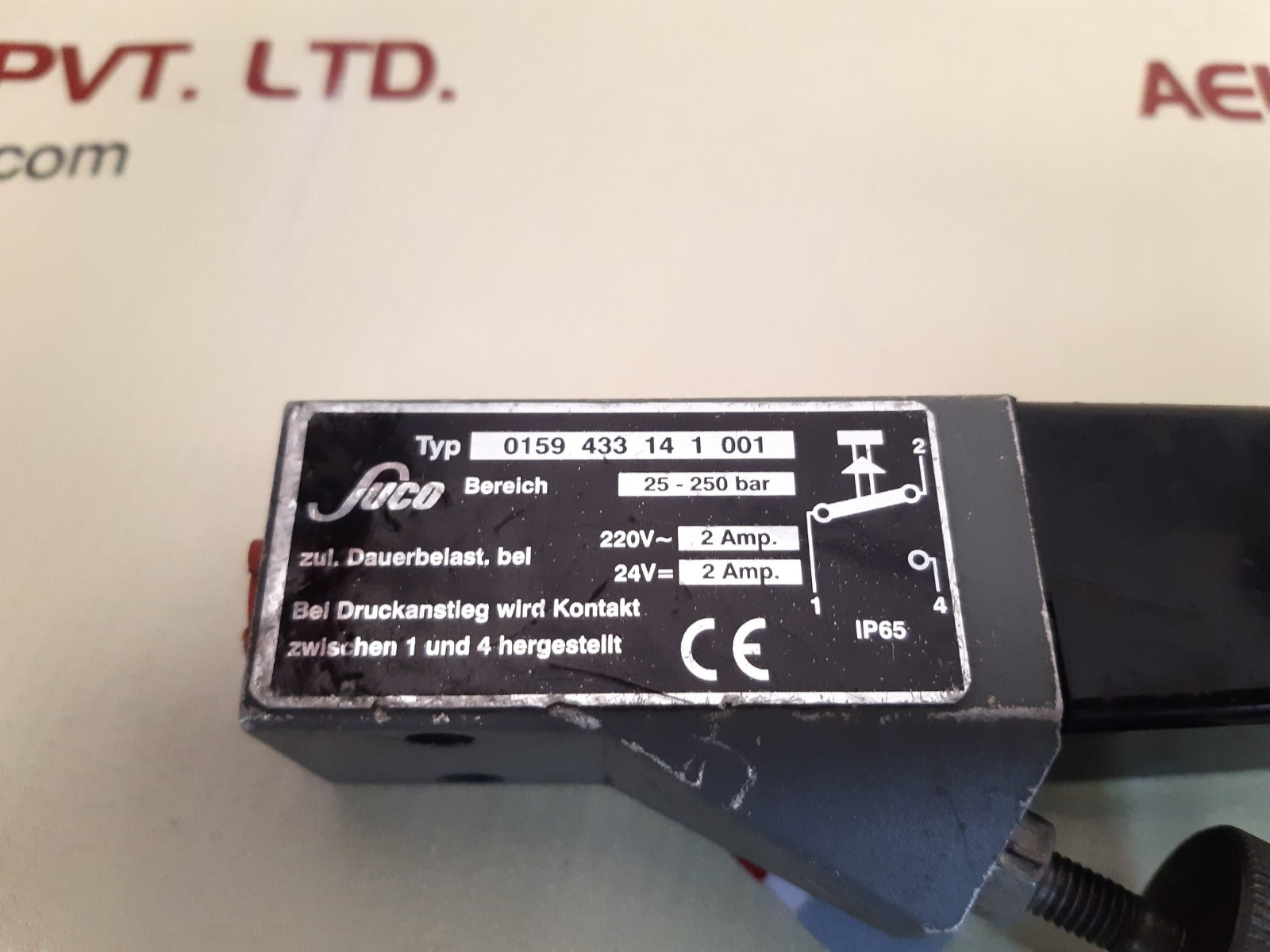 Suco 0159 433 14 1 001 pressure switch ip65
