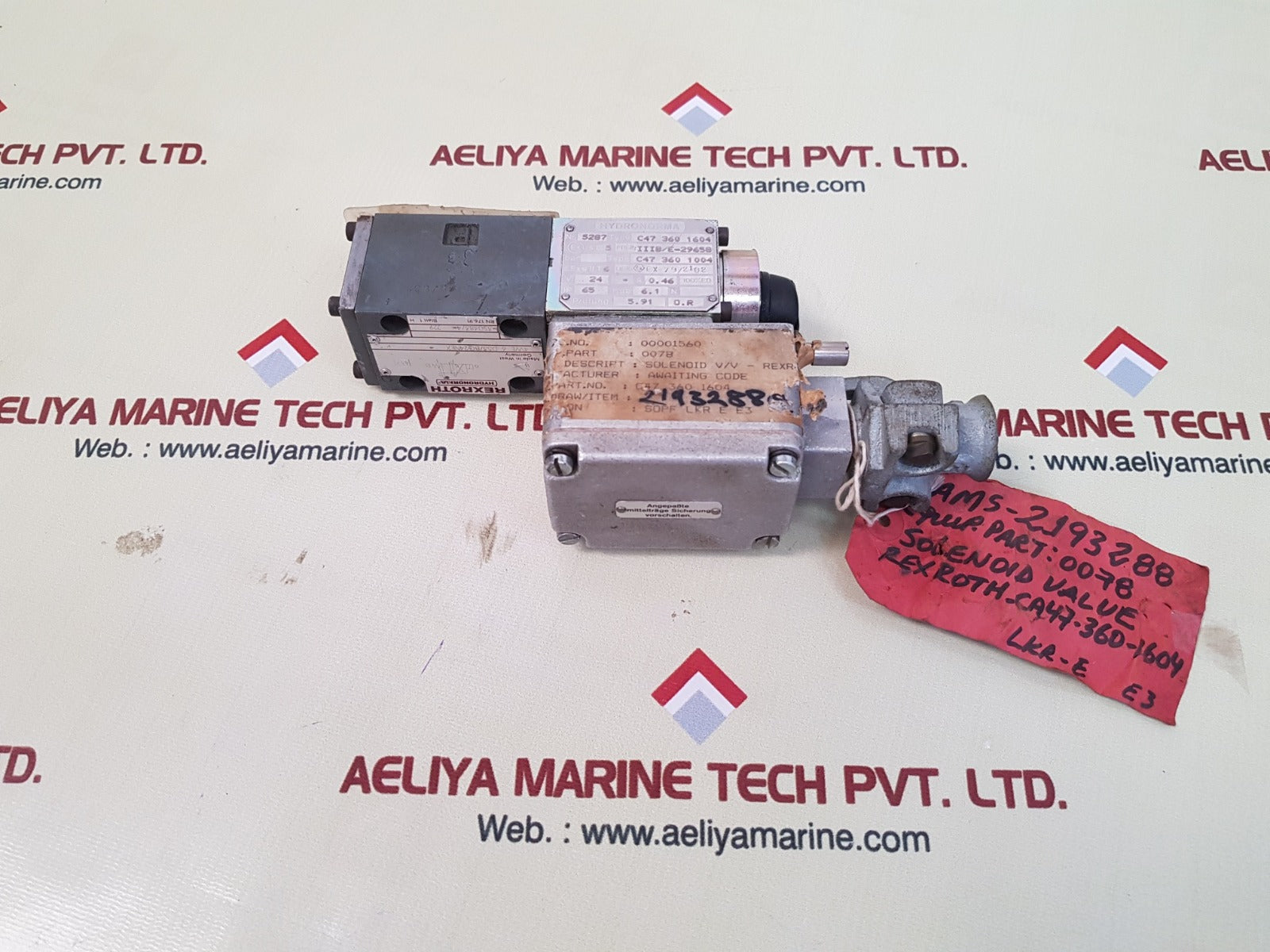 Hydronorma c47 360 1604 valve with rexroth 4we 6 d53/bg24nex