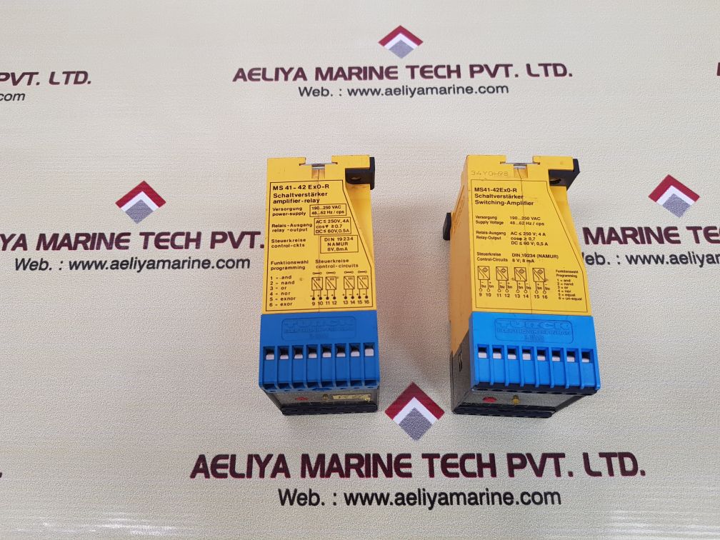 Turck ms 41-42 ex0-r multi safe logic amplifier-relay used