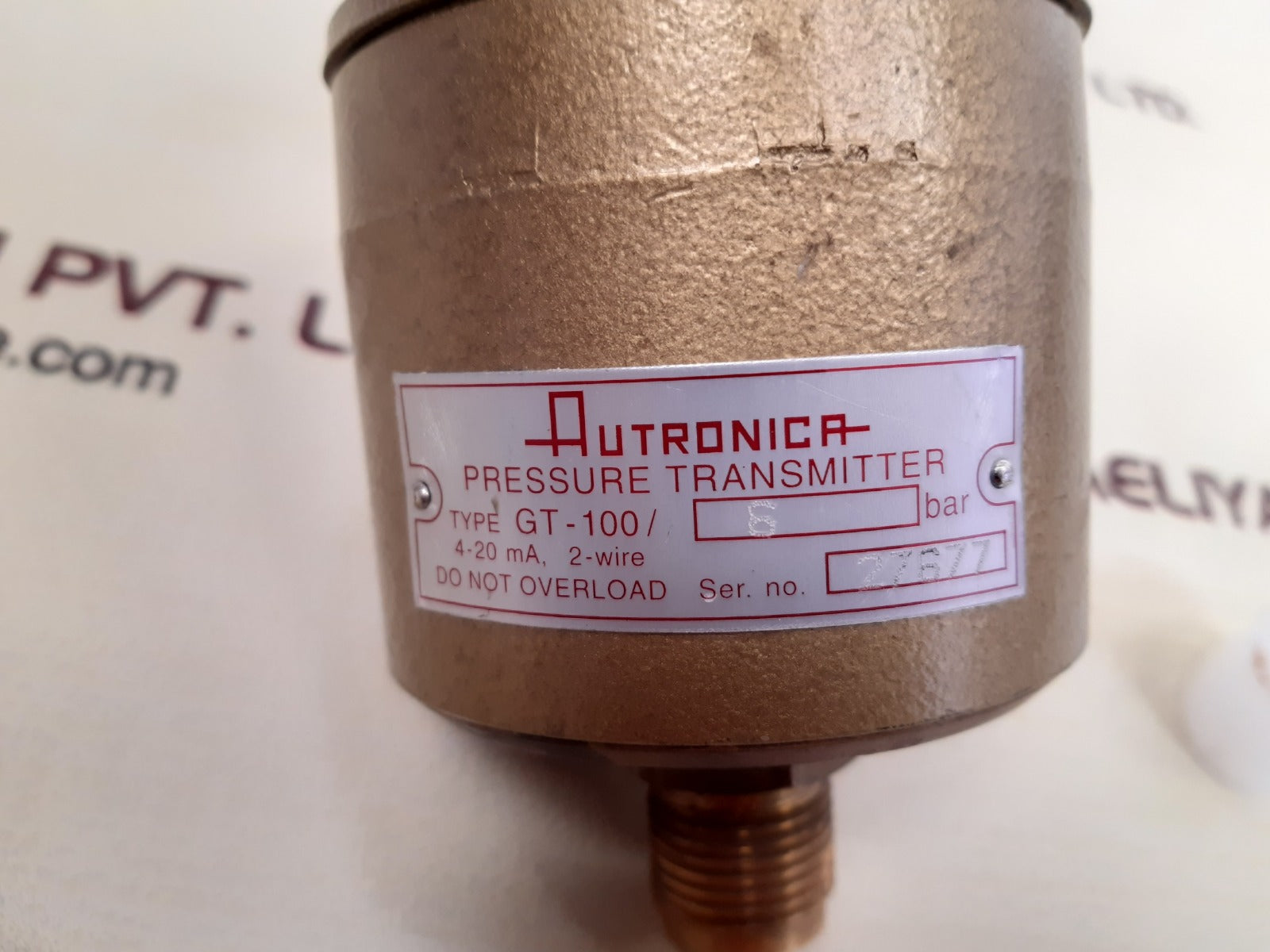 Autronica gt-100/6 bar pressure transmitter