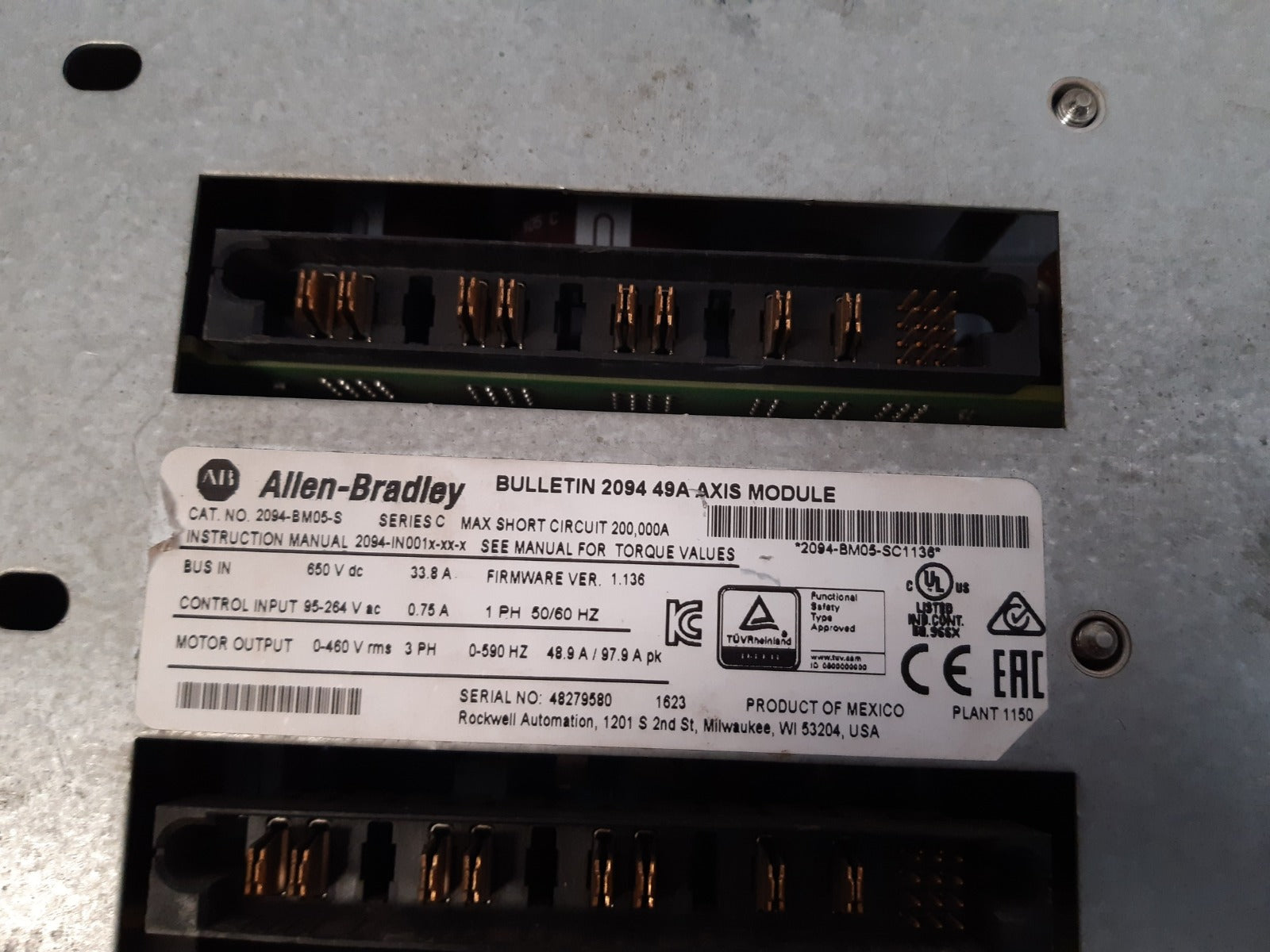 Allen-bradley 2094-bm05-s kinetix 6000 series c axis module