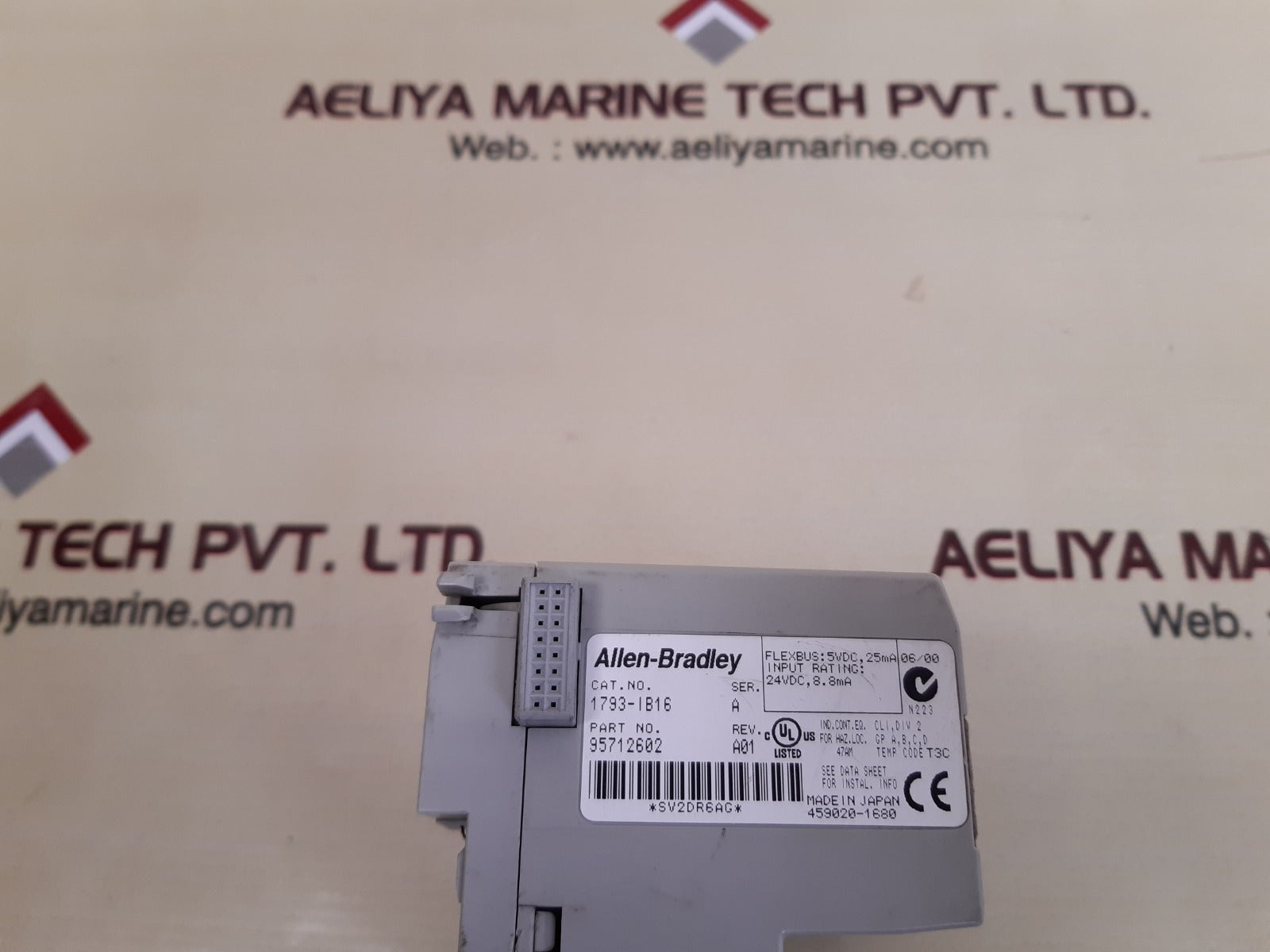 Allen-bradley 1793-ib16 sink input module ser.a