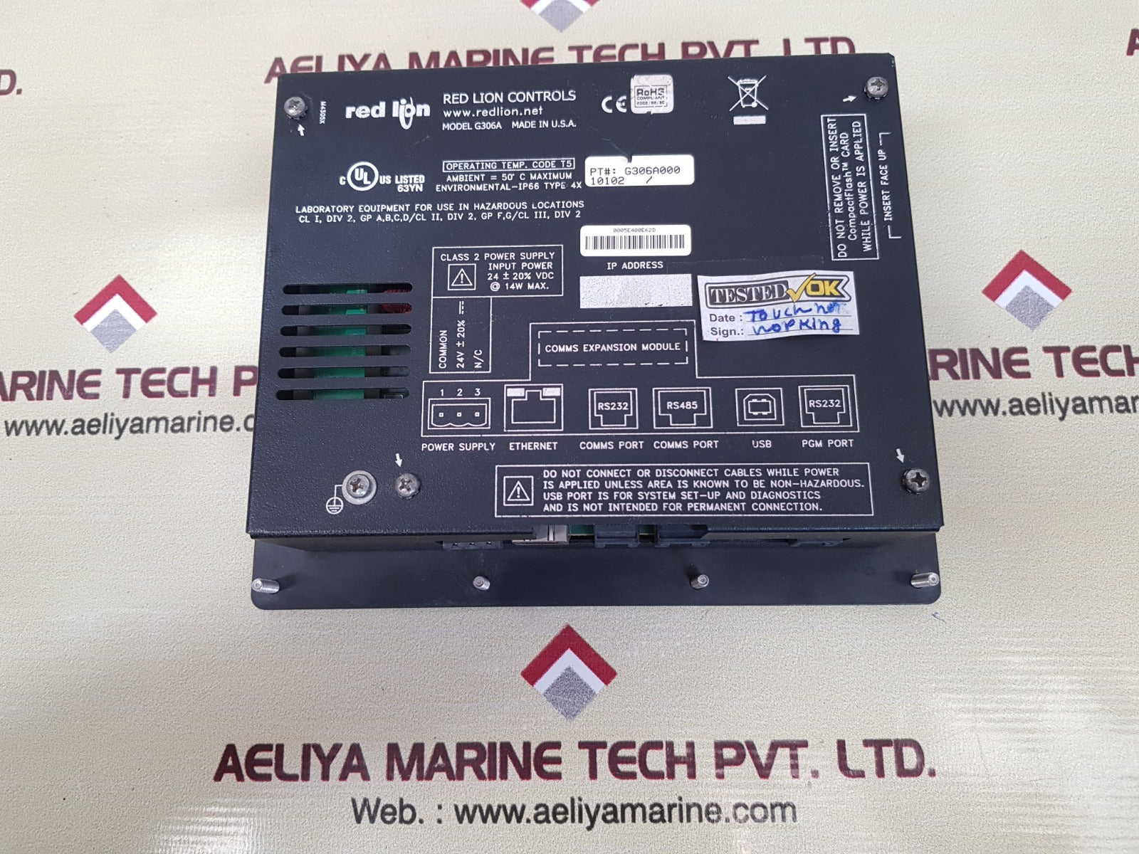 Red lion g306a operator interface control panel