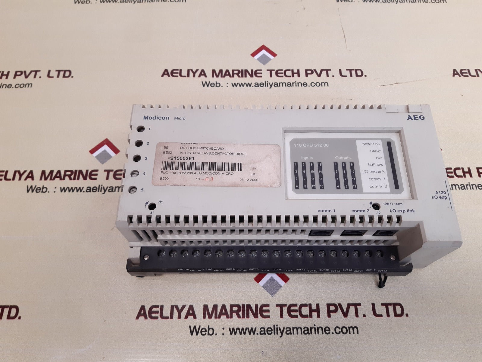Aeg/schneider modicon micro 110cpu51200 controller