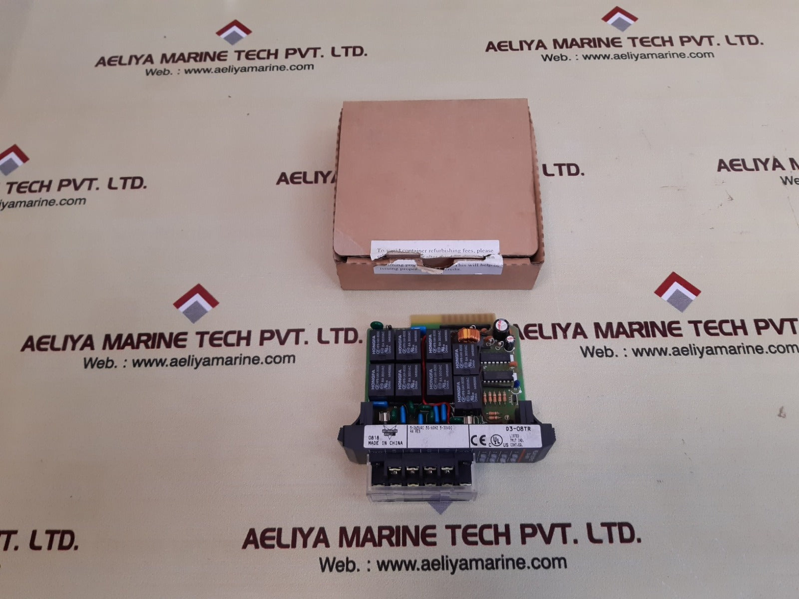 Automation direct d3-08tr relay output module 5-265vac 50/60hz