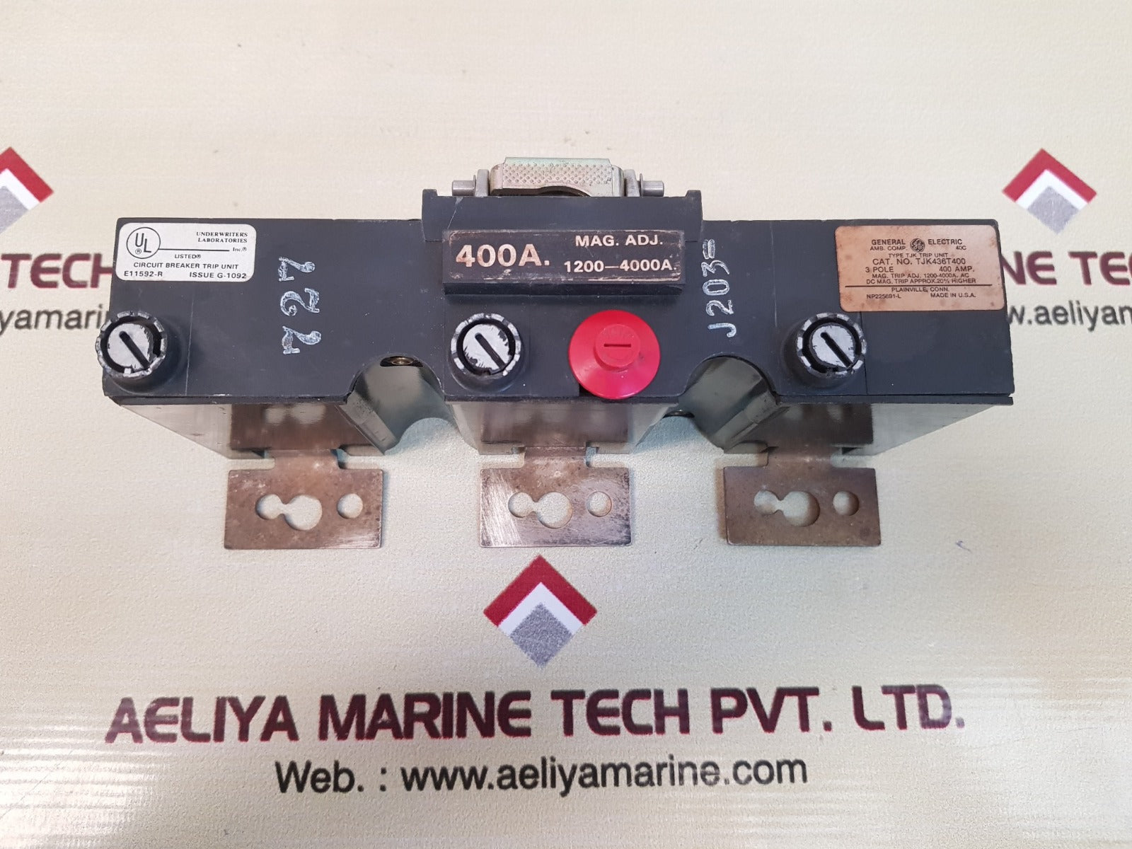 General electric tjk436t400 circuit breaker trip unit