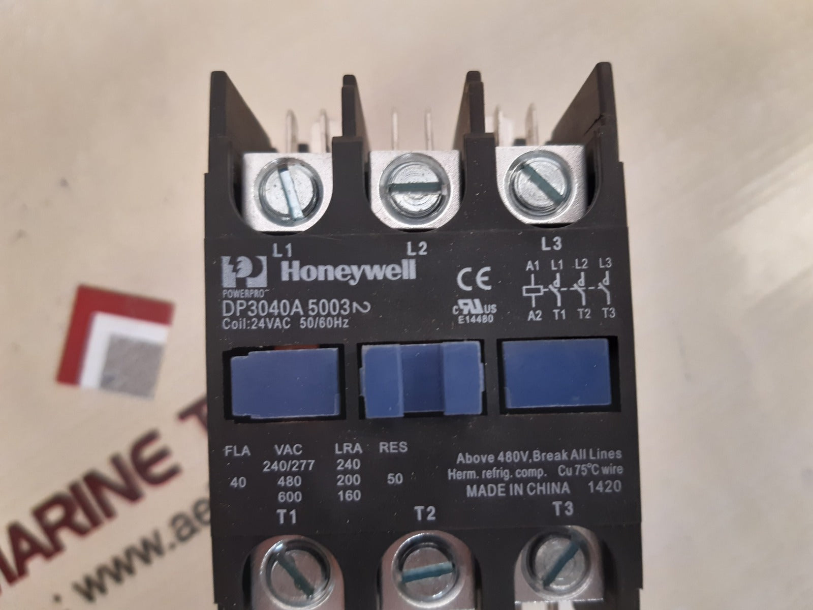 Honeywell dp3040a5003 definite purpose contactor