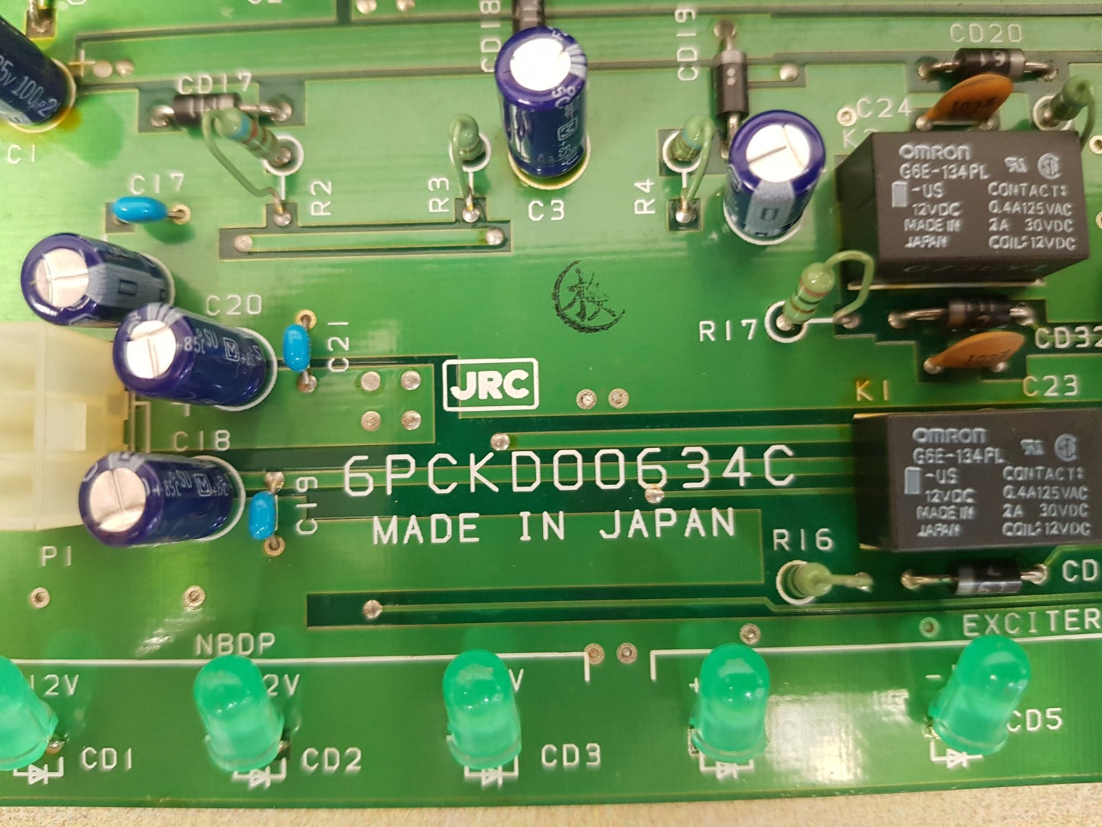 Jrc cbd-1710 low voltage board 6pckd00634c