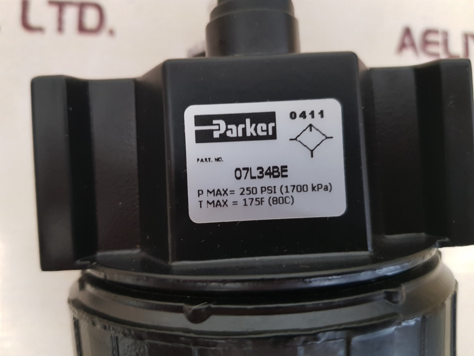Parker 07l34be 1/2" pneumatic air filter regulator