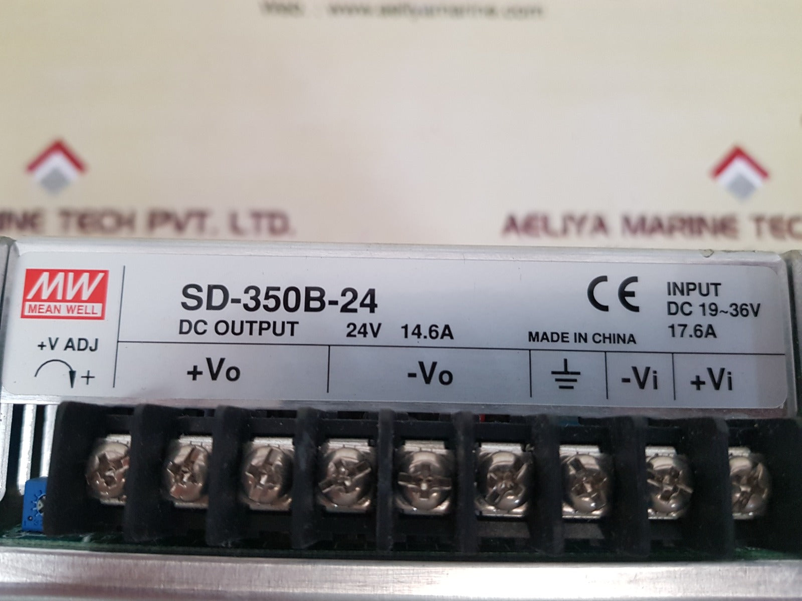 Mean well sd-350b-24 dc to dc converter power supply dc 19~36v