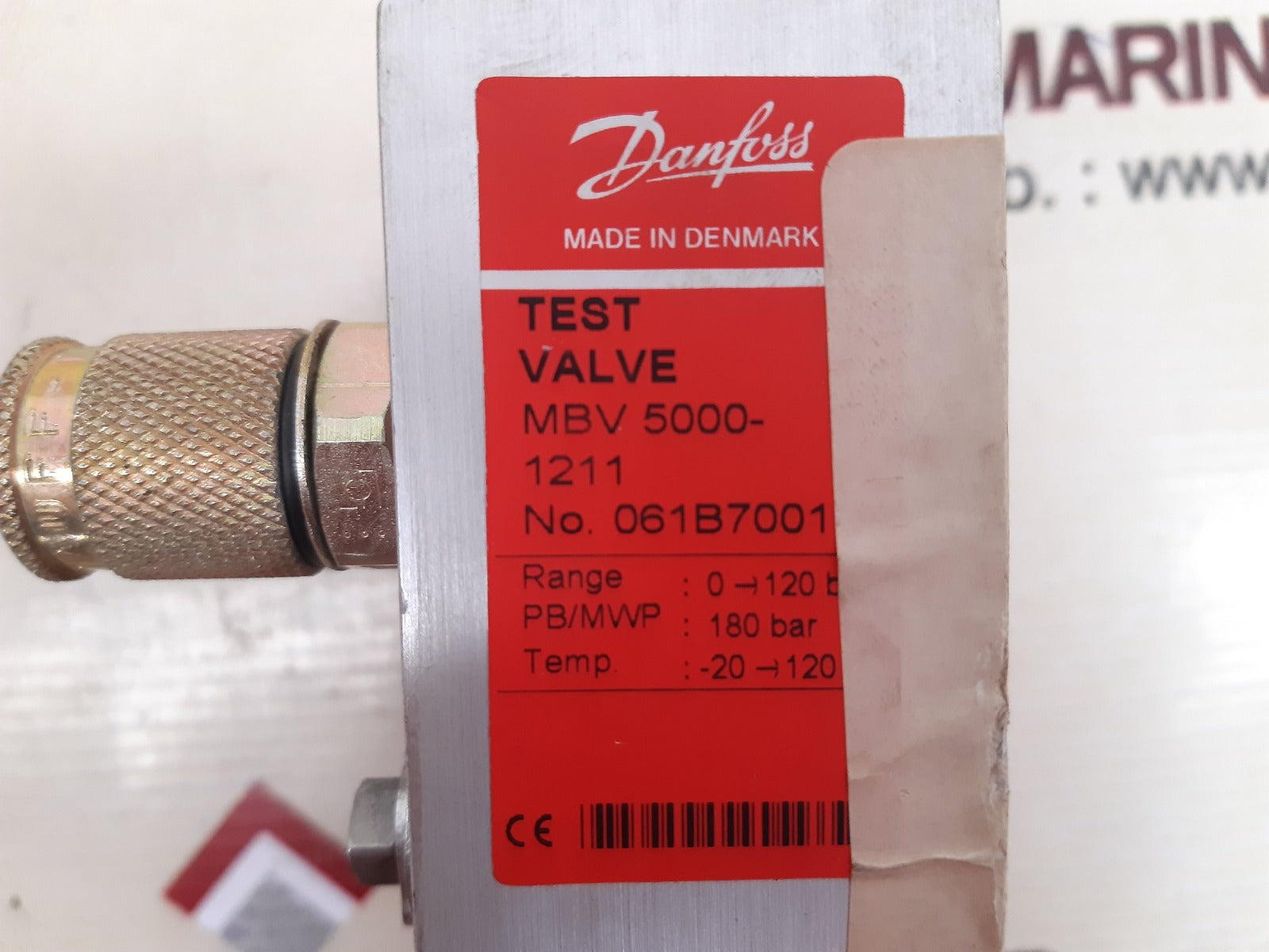 Danfoss mbv 5000-1211 test valve 061b7001