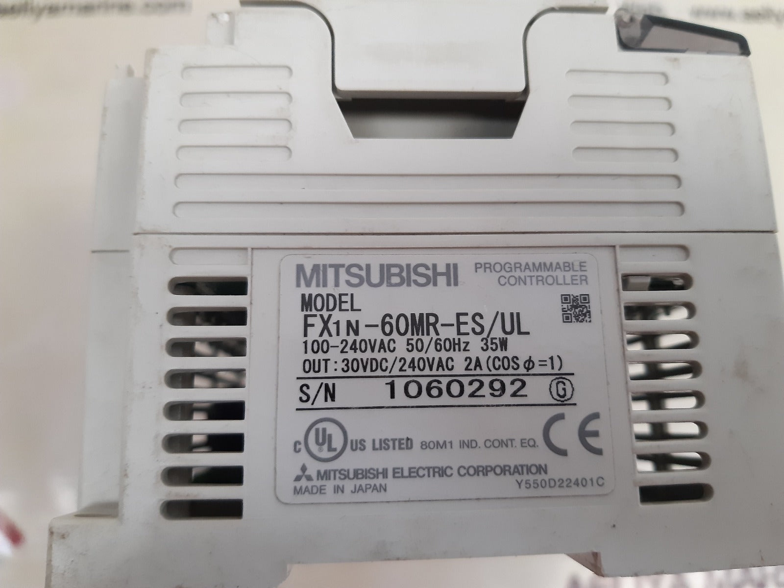 Mitsubishi fx1n-60mr-es/ul programmable controller