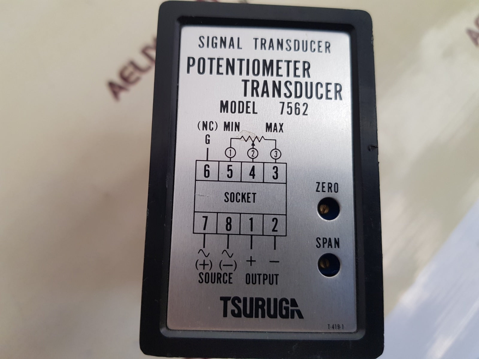 Tsuruga 7562-29-3 potentiometer transducer