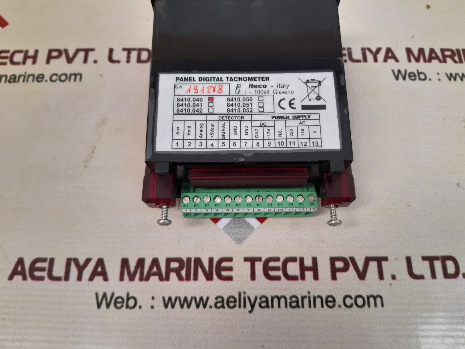 Iteco 8410.040 digital panel tachometer