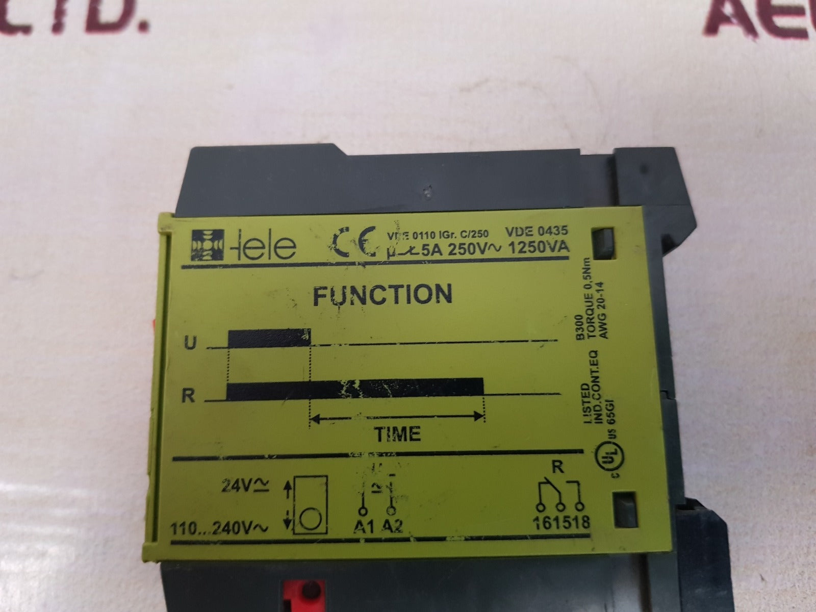Tele d6da time delay relay