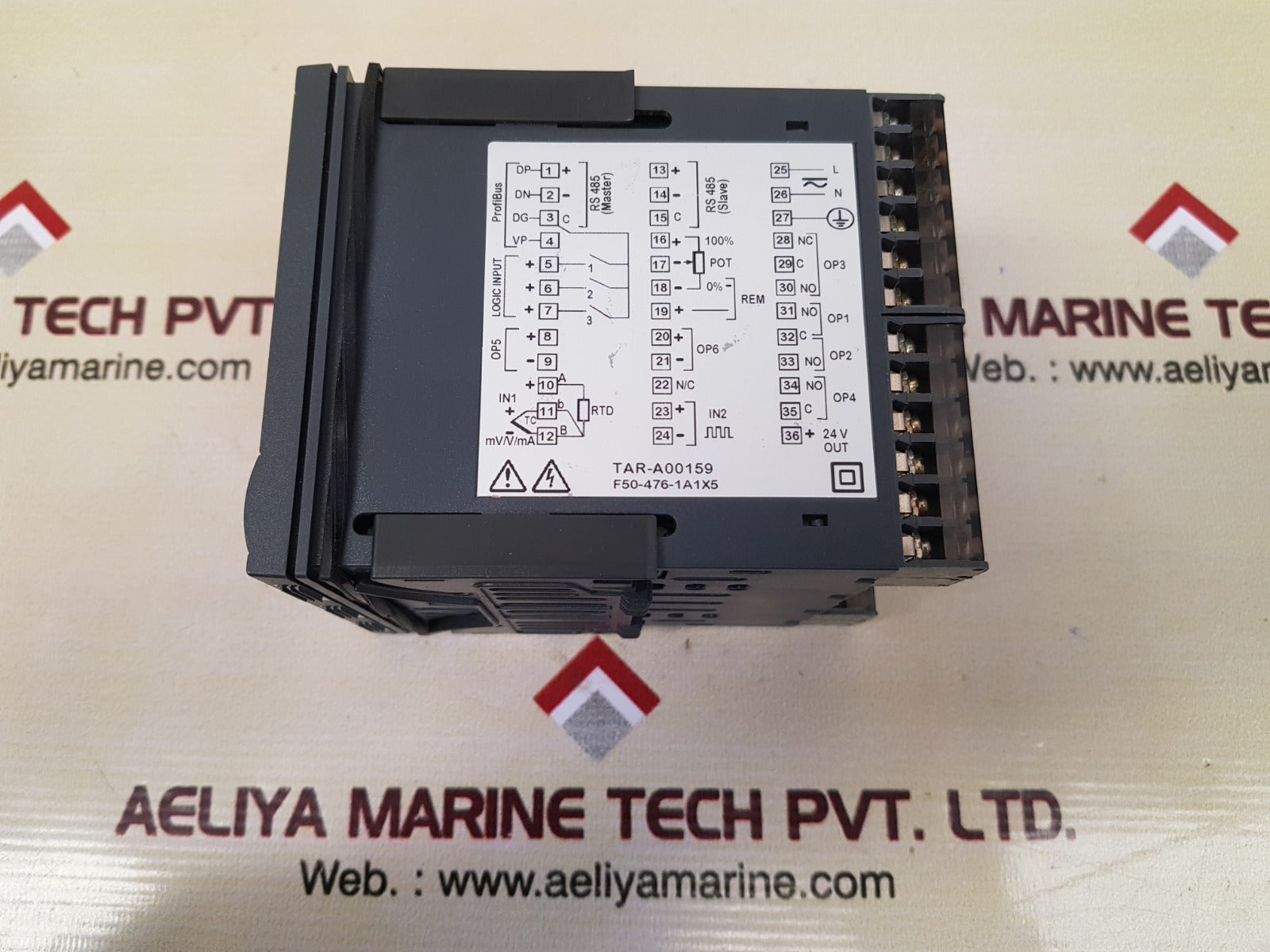 Ascon q5-3104-0000 display temperature controller