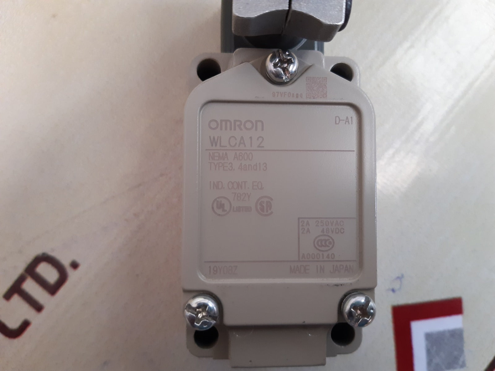 Omron wlca12 limit switch