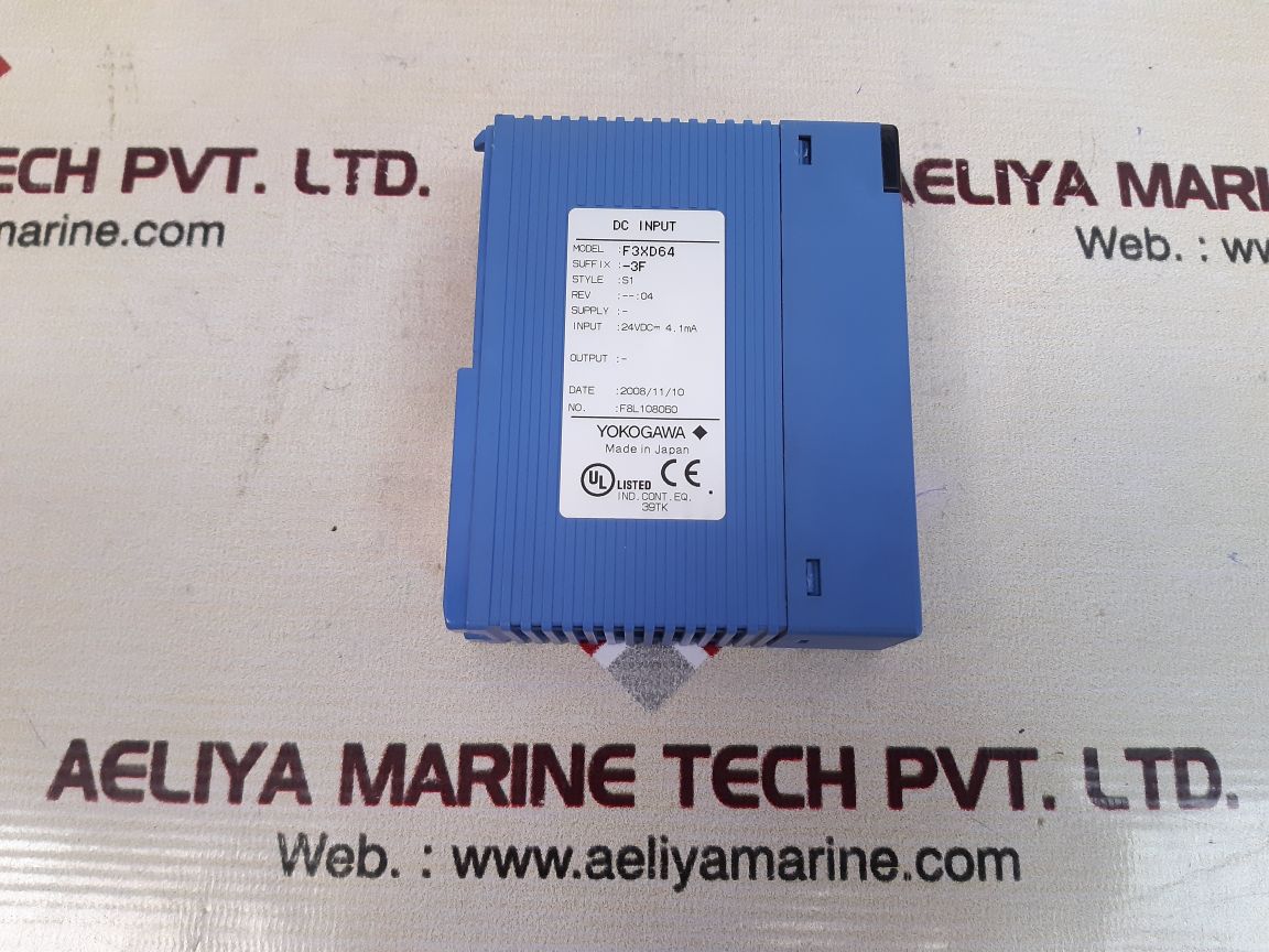 Yokogawa f3xd64-3f dc input module xd64-3f