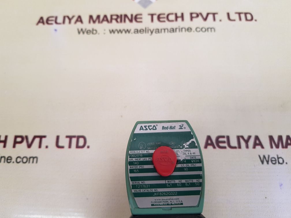 Asco jkf8262g022 solenoid valve