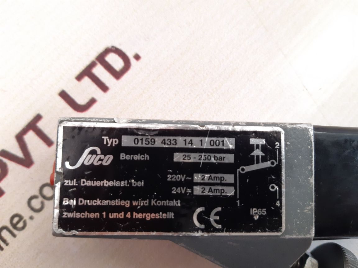 Suco 0159 433 14 1 001 pressure switch 25- 250 bar