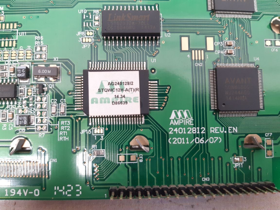 Ampire 240128i2 rev.c lcd screen panel